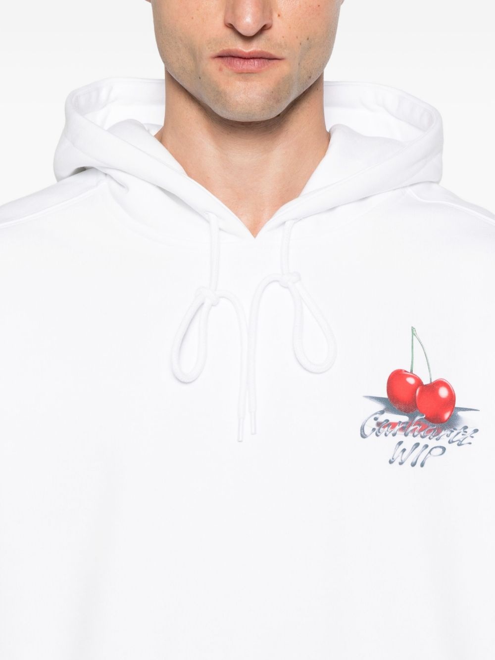 cherry-print hoodie - 5
