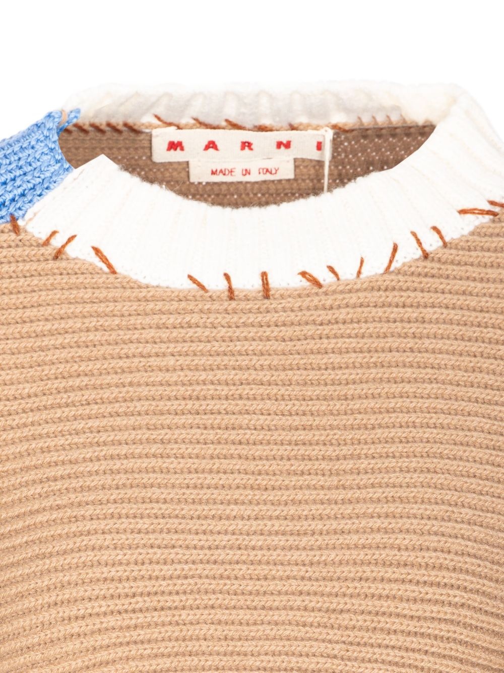 asymmetrical knitted crop sweater - 4