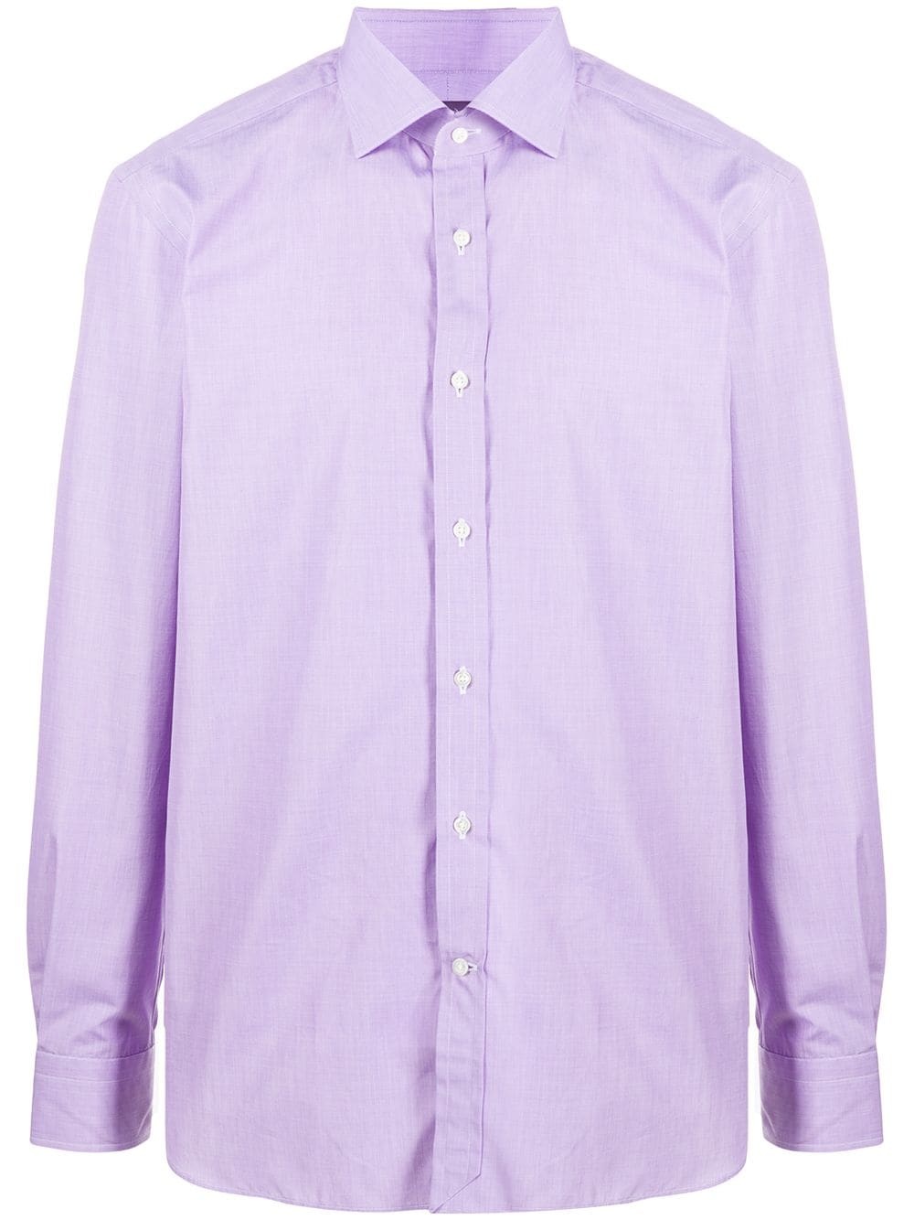 Aston long-sleeved cotton shirt - 1