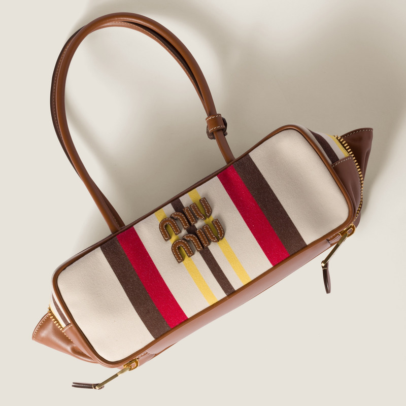 Beau canvas and leather bag 7