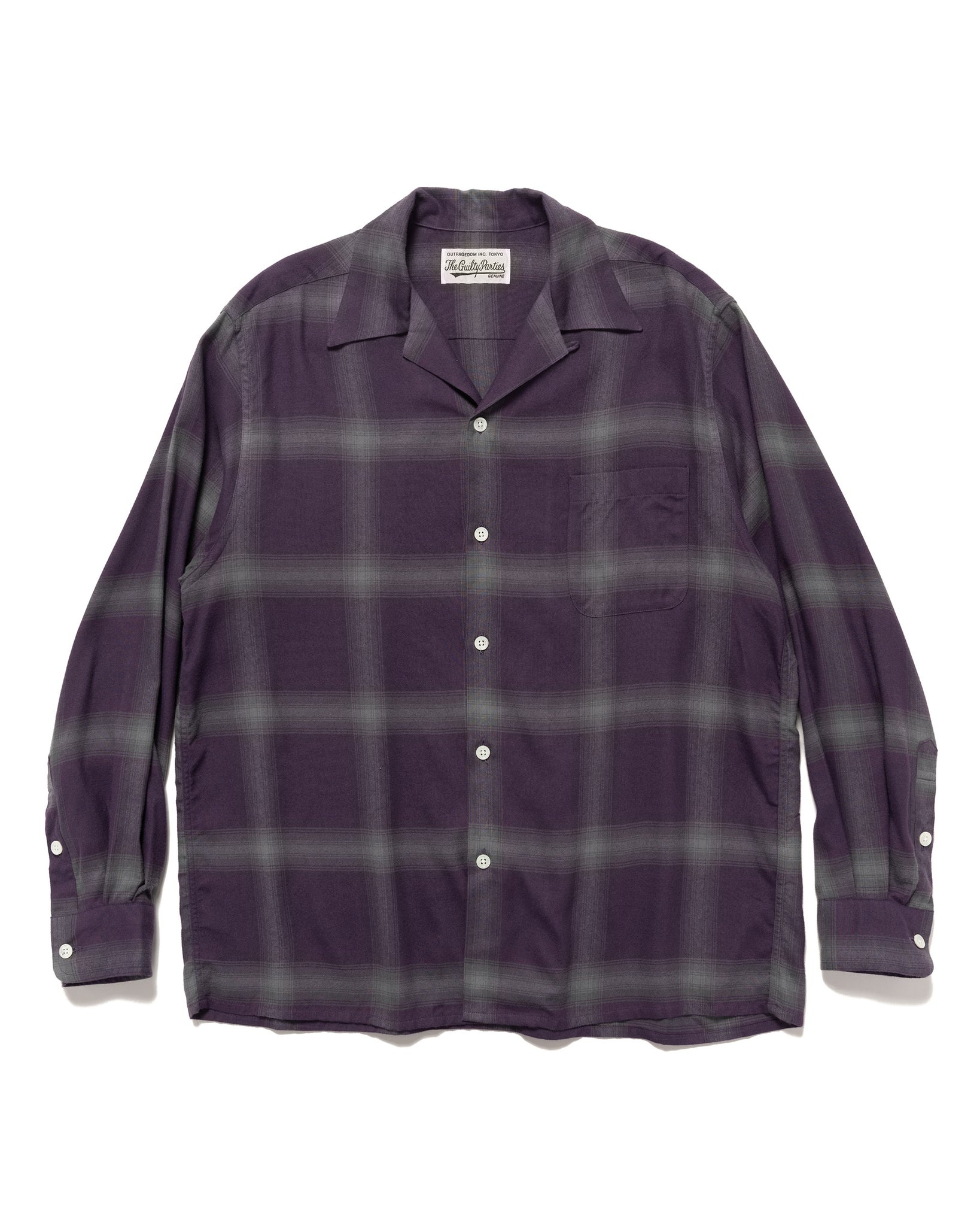 OMBRE CHECK OPEN COLLAR SHIRT L/S(TYPE-1 - シャツ