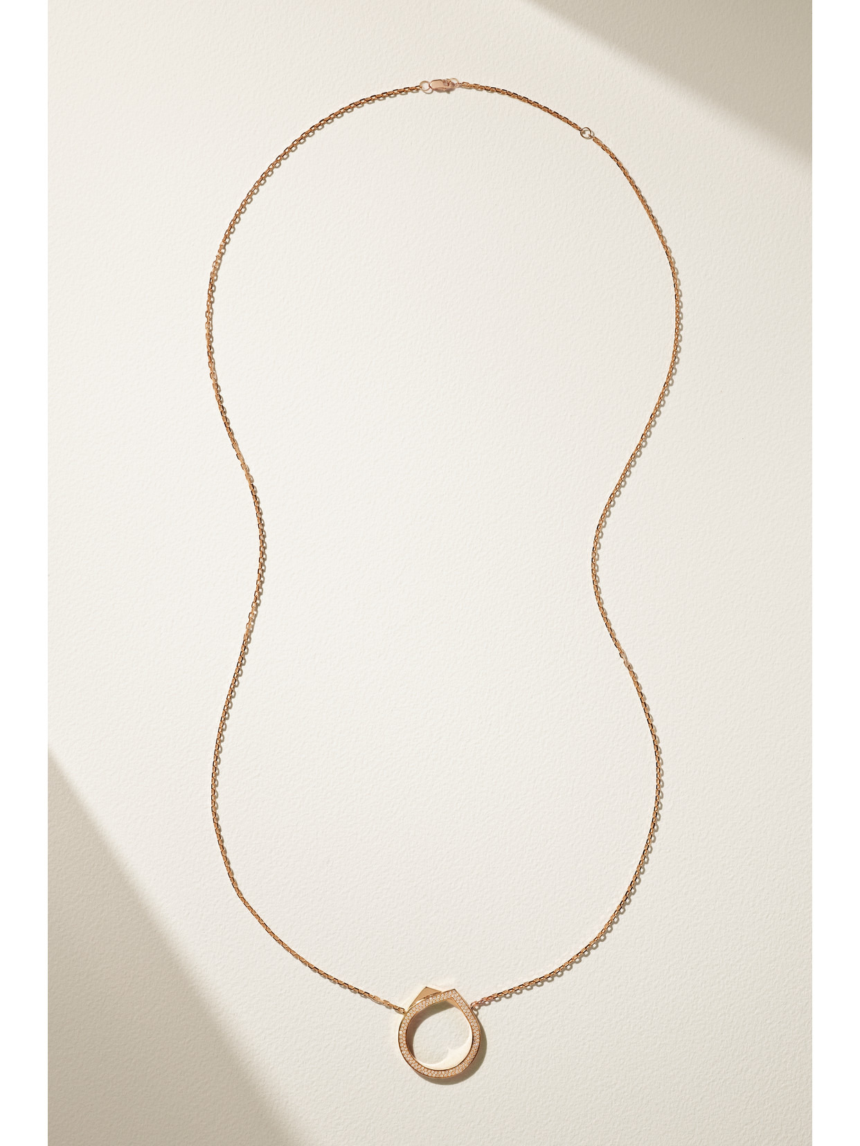 Antifer 14-karat Rose Gold Diamond Necklace - 4