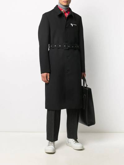 Raf Simons belted mid-length coat outlook