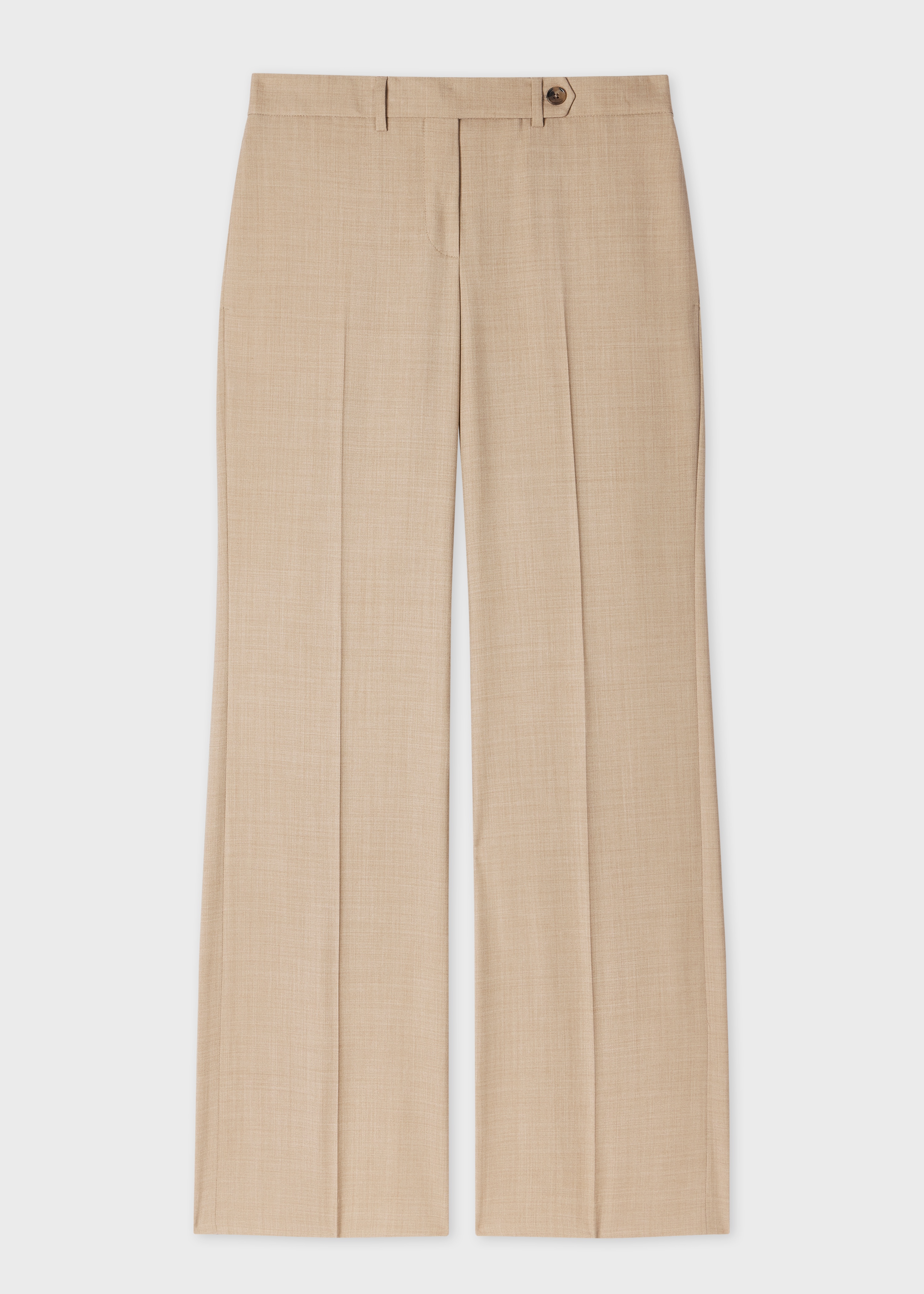 Women's A Suit To Travel In - Stone Wool Bootcut Suit - 5