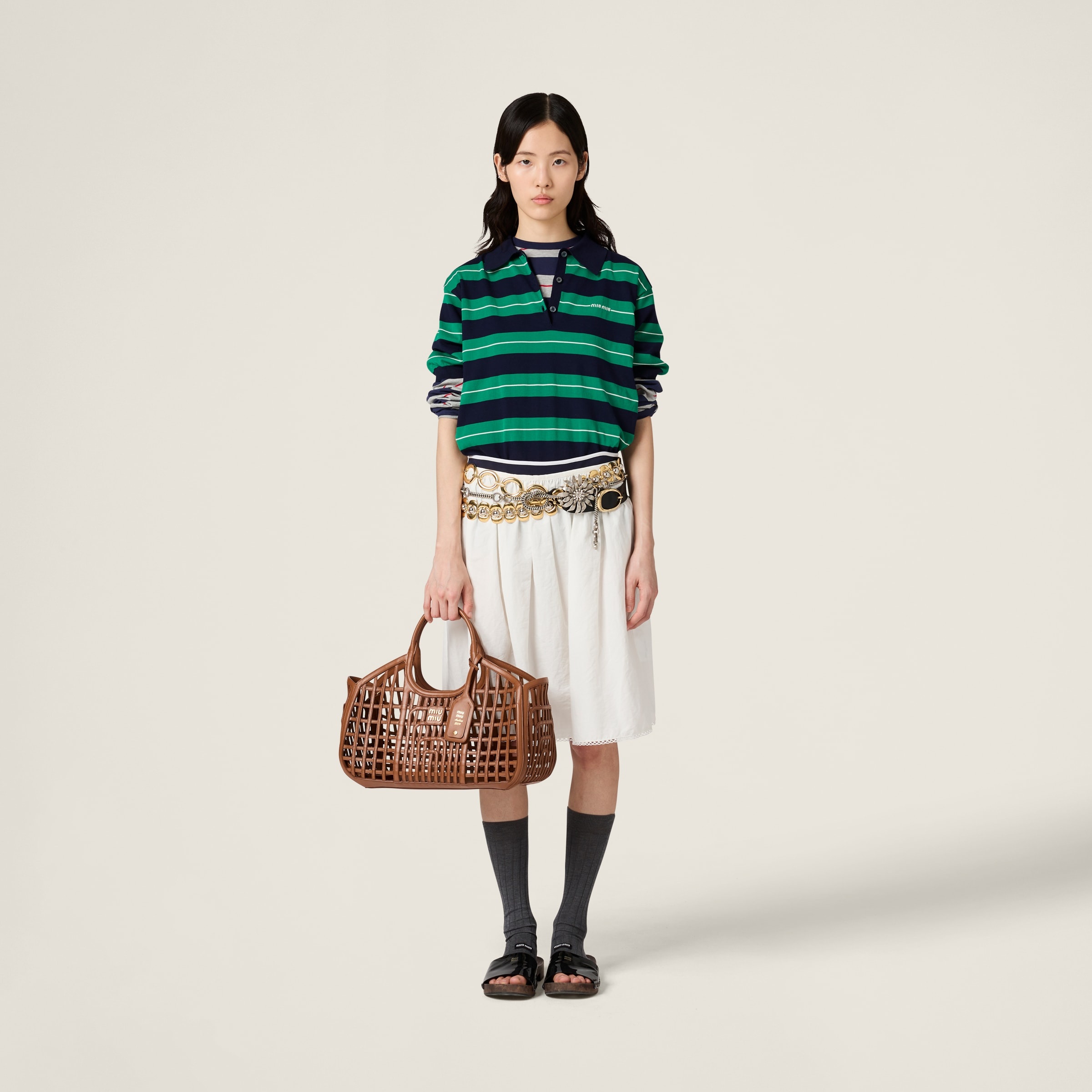 Cotton knit polo shirt - 2