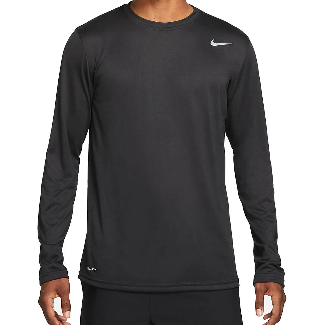 Nike Team Legend Long Sleeve Training Tee 'Black' 727980-010 - 1