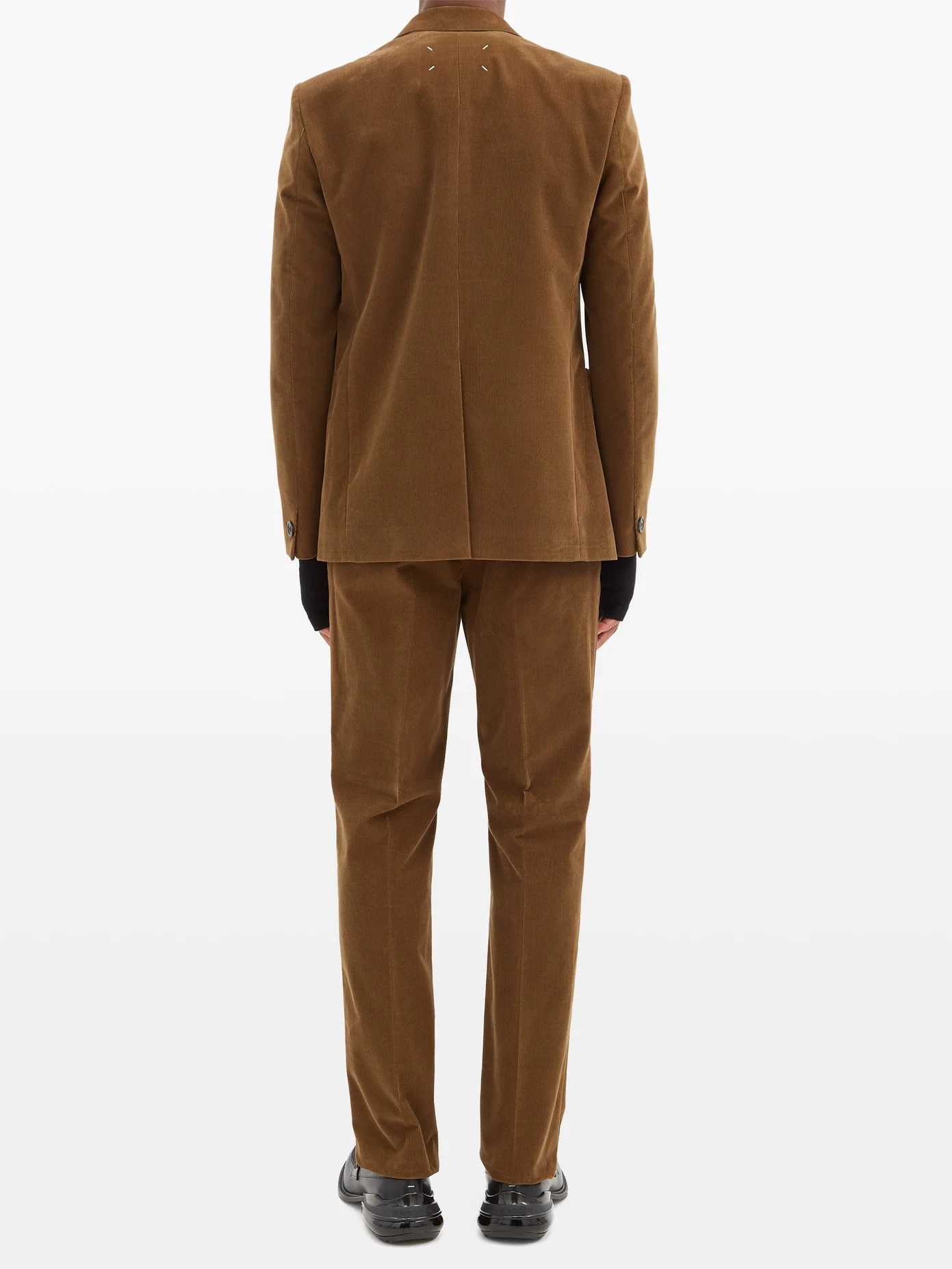 Cotton-corduroy single-breasted suit - 5