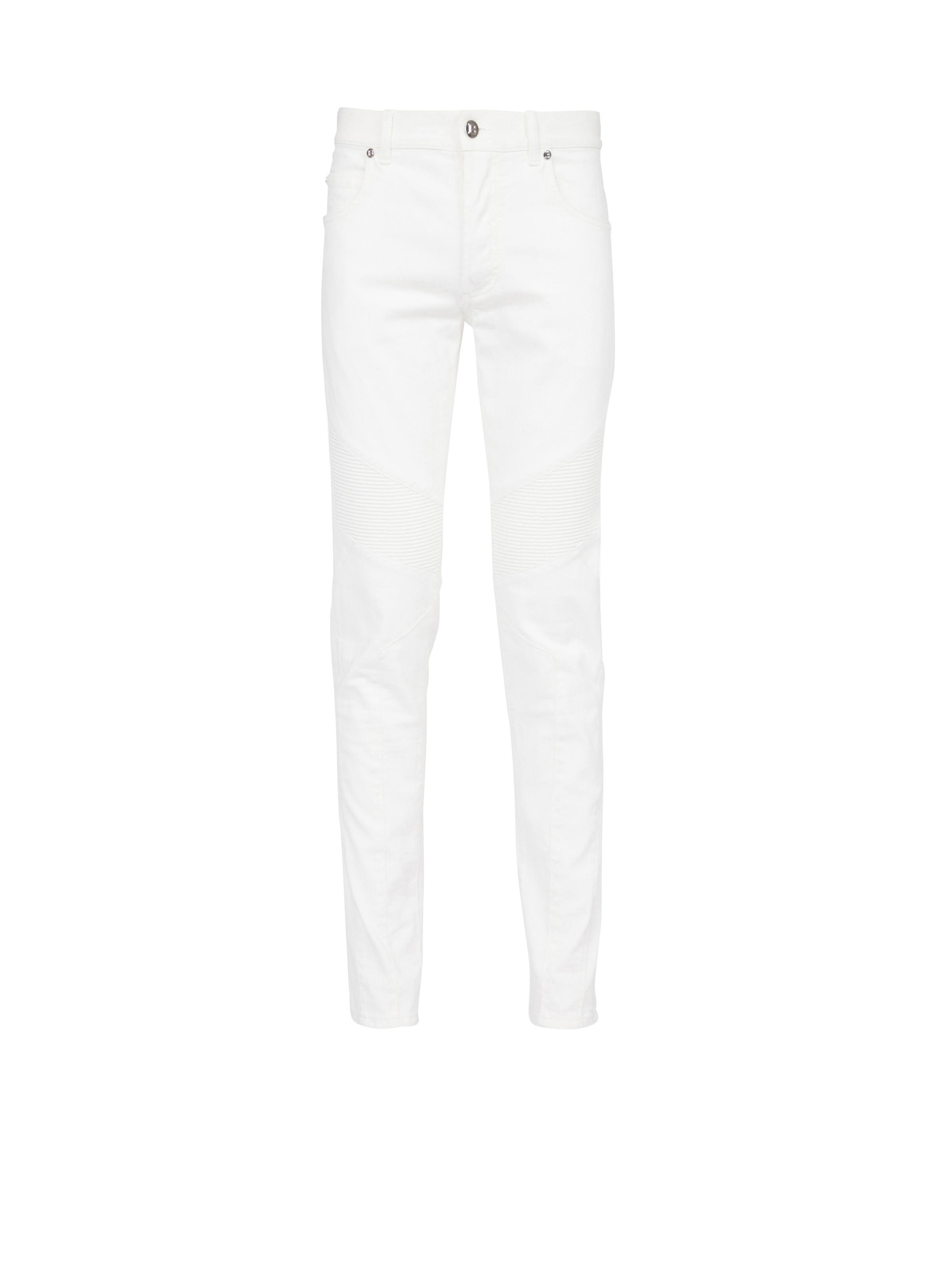 Slim cut cotton jeans - 1