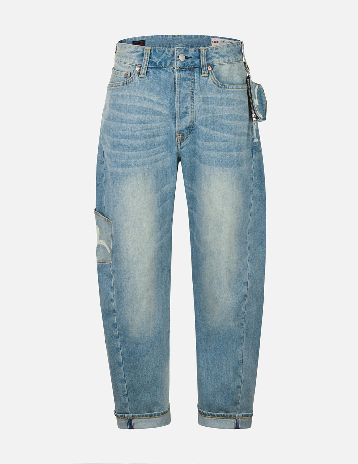 Multi-Pocket with Seagull Print 3D Fit Jeans - 2