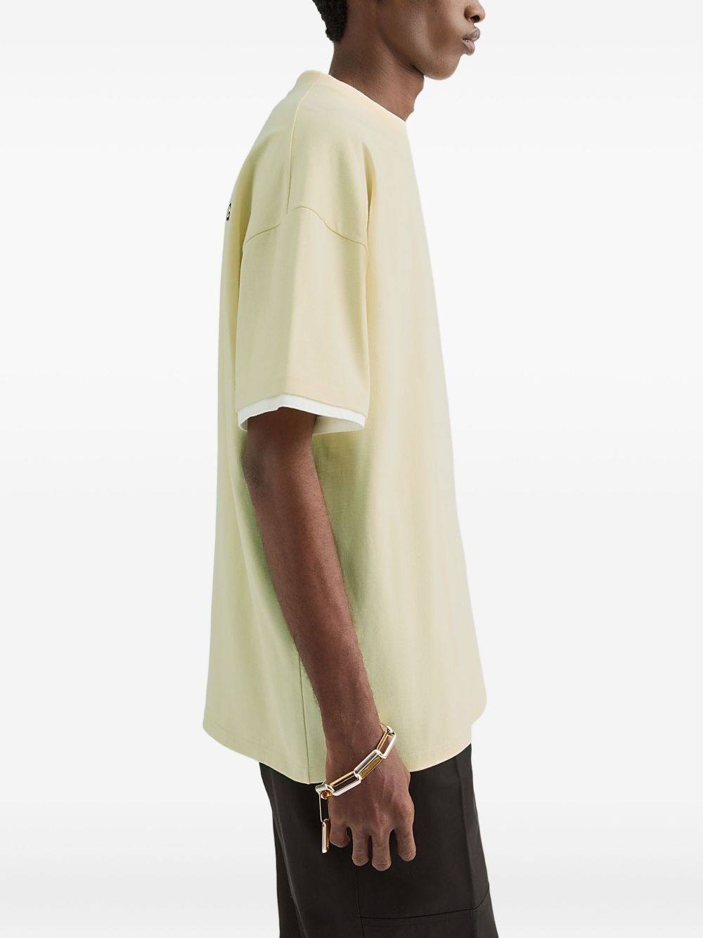 cotton crew-neck T-shirt - 3