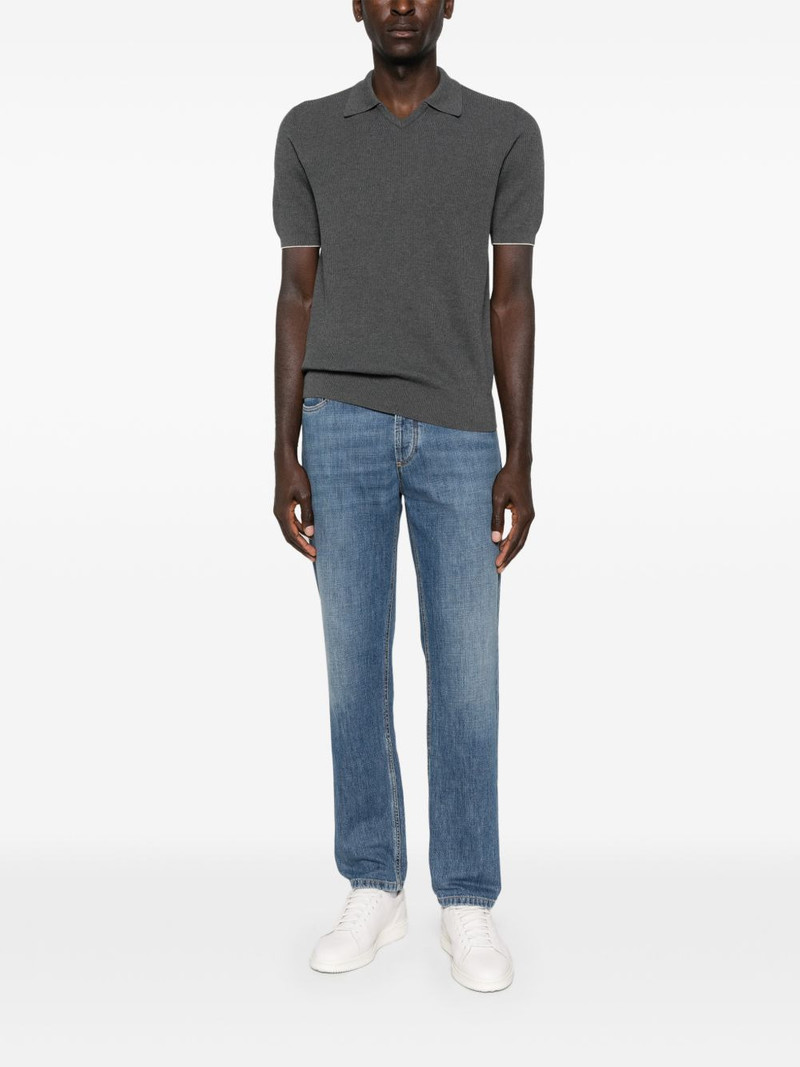 Brunello Cucinelli collar T-shirt outlook