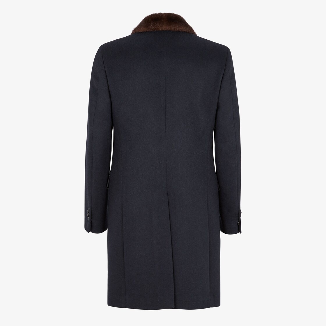 Blue wool and cashmere coat - 2