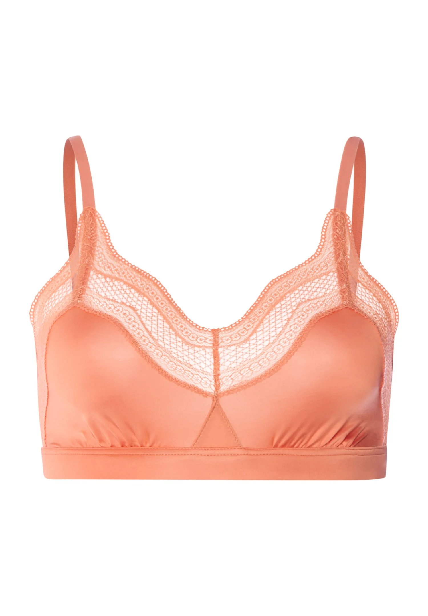 Cira Scalloped Lace Soft Cup Bra - 1
