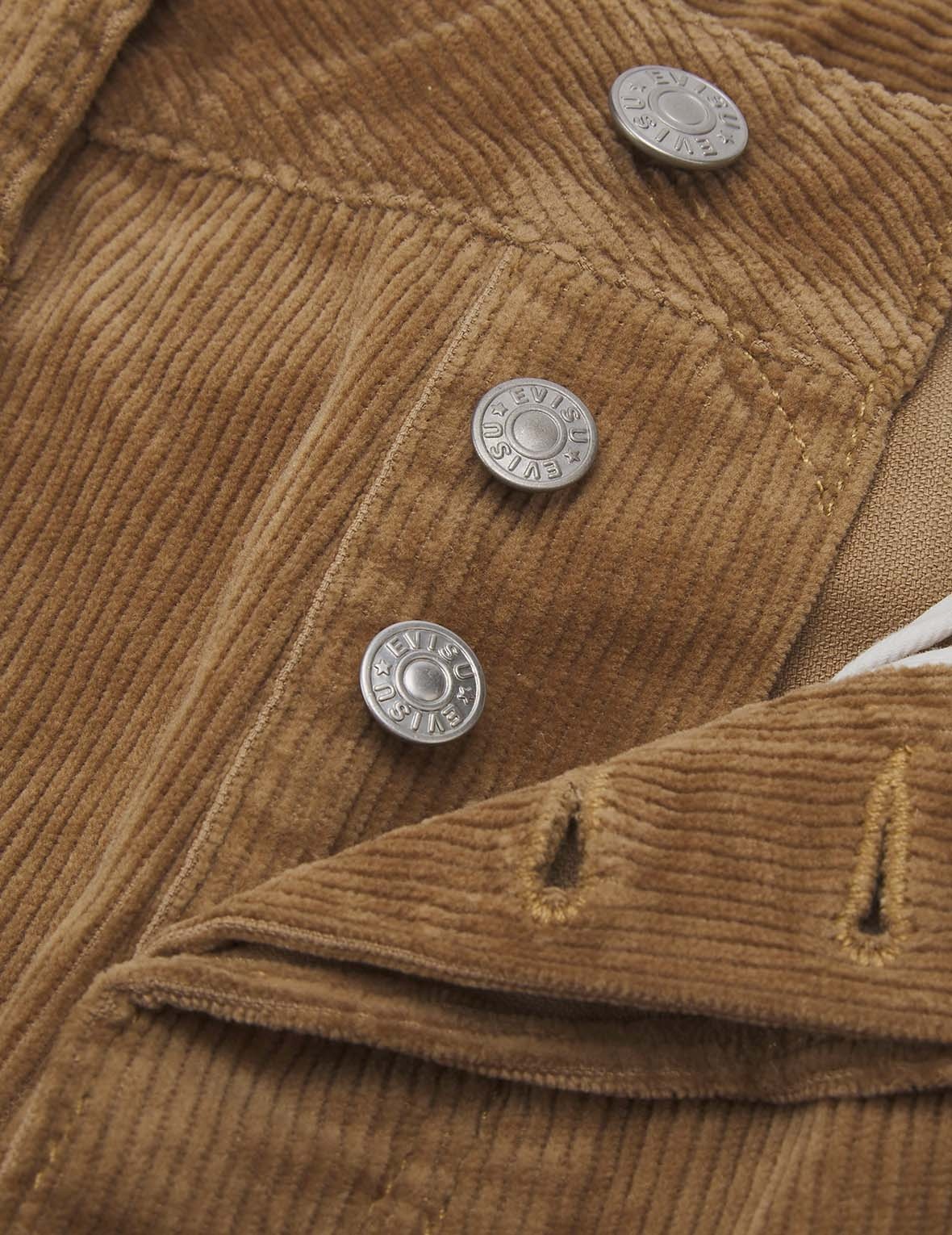 LOGO EMBROIDERED DROP-CROTCH CORDUROY PANTS - 7