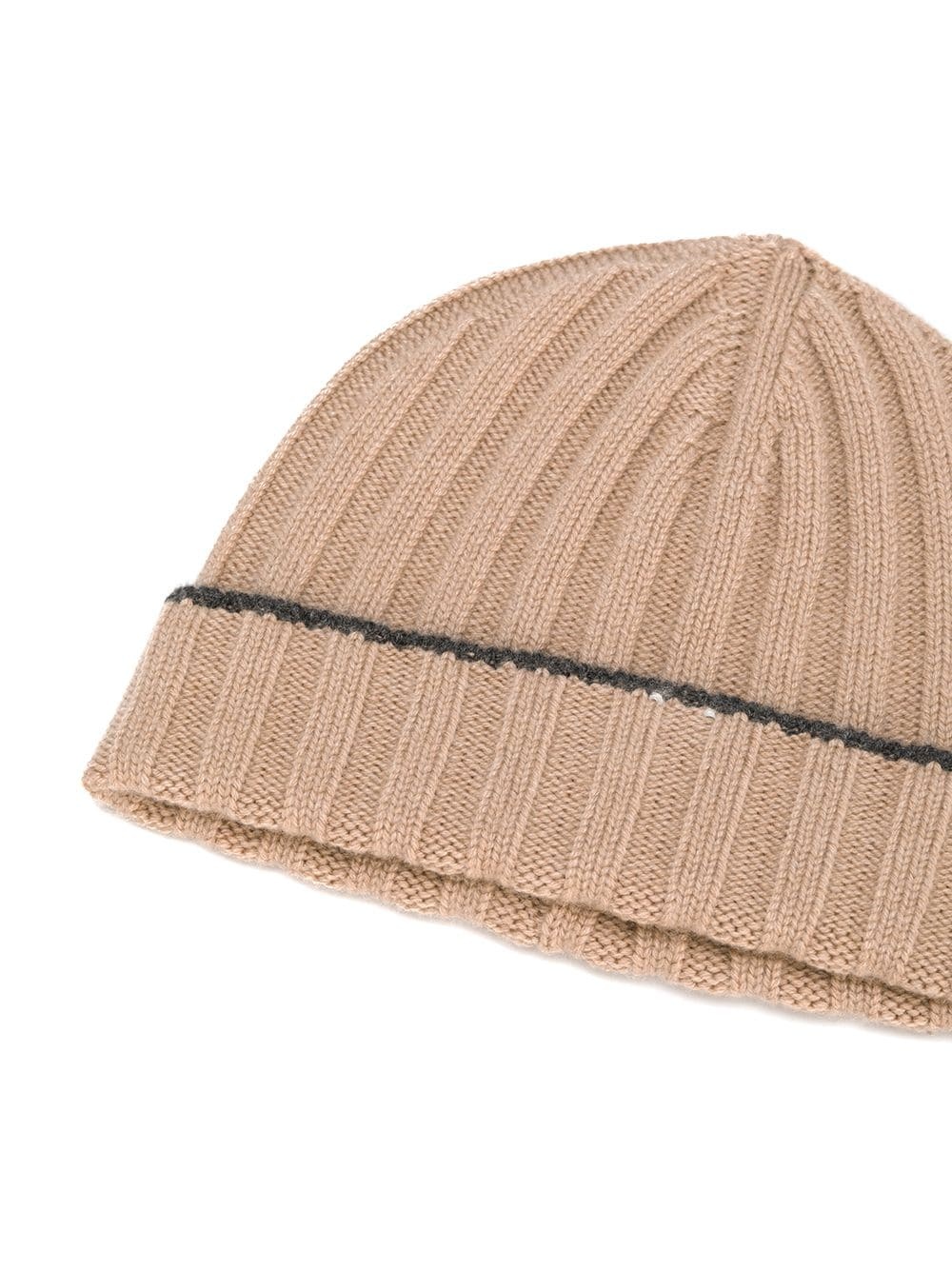 ribbed knit beanie - 2