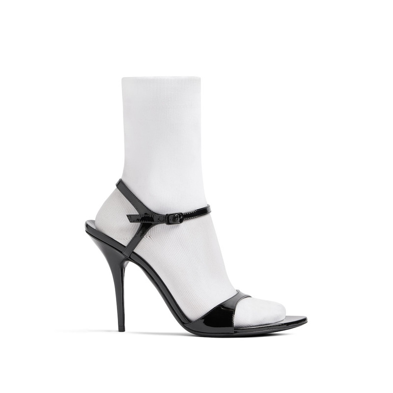 Women's Avenue Sock 110mm Sandal in Black/white - 1