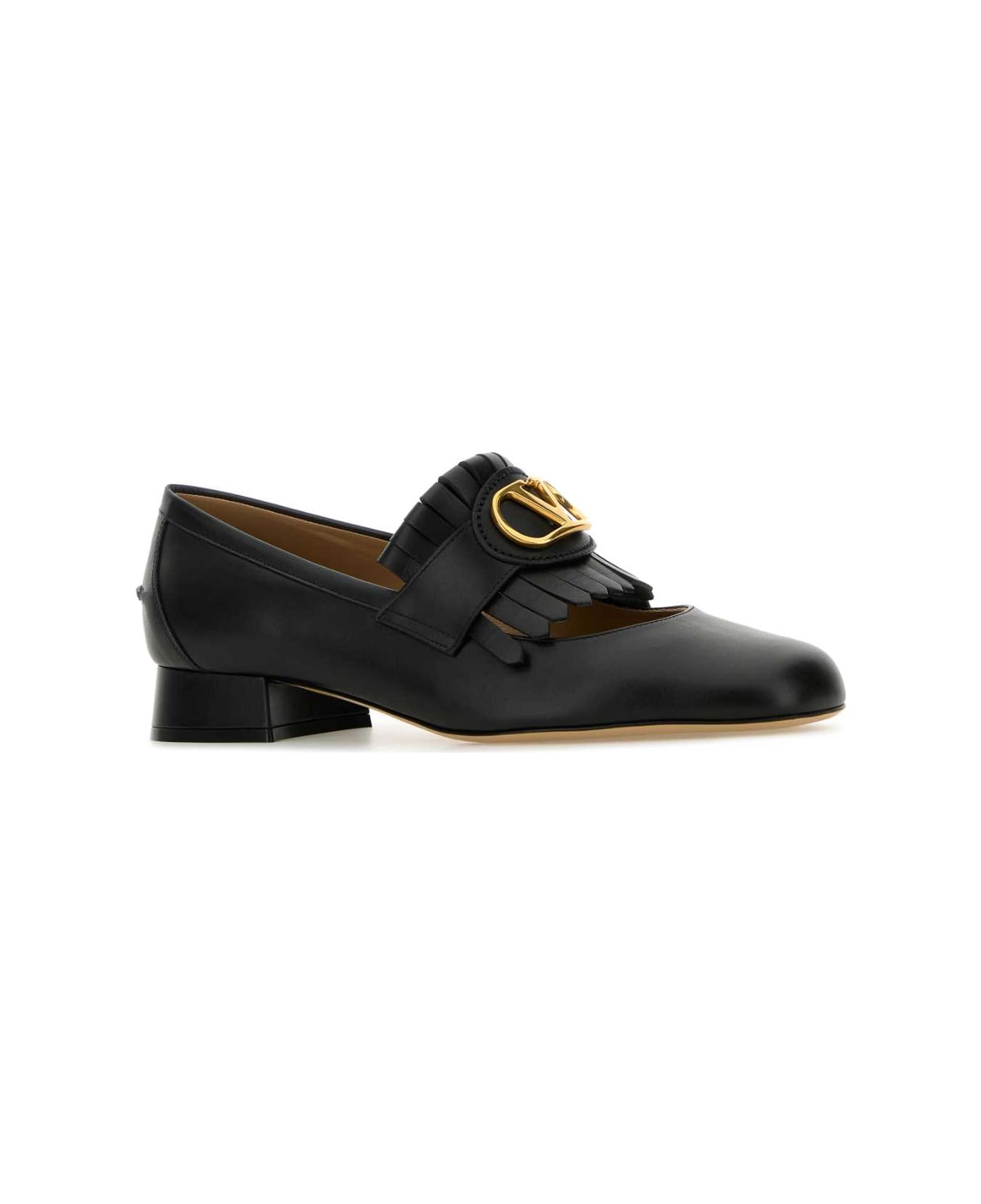 Black Leather Loafers - 2