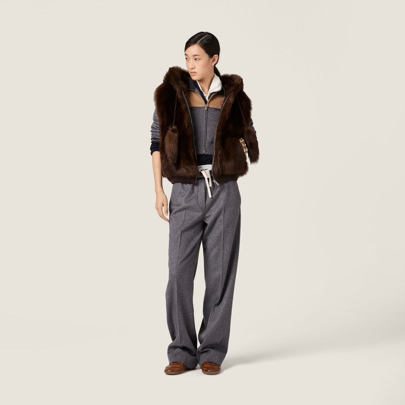 Miu Miu Shearling vest outlook