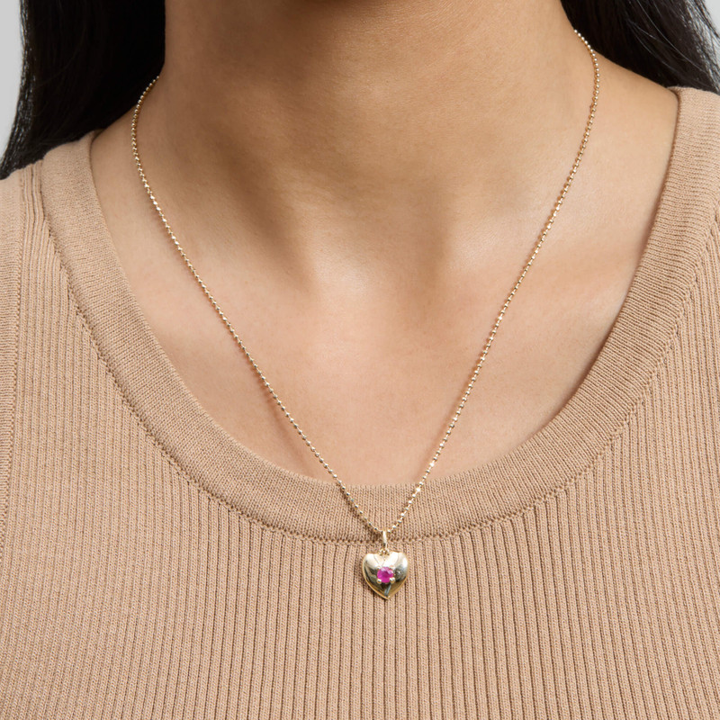 STONE AND STRAND Heart And Soul Ruby Necklace outlook