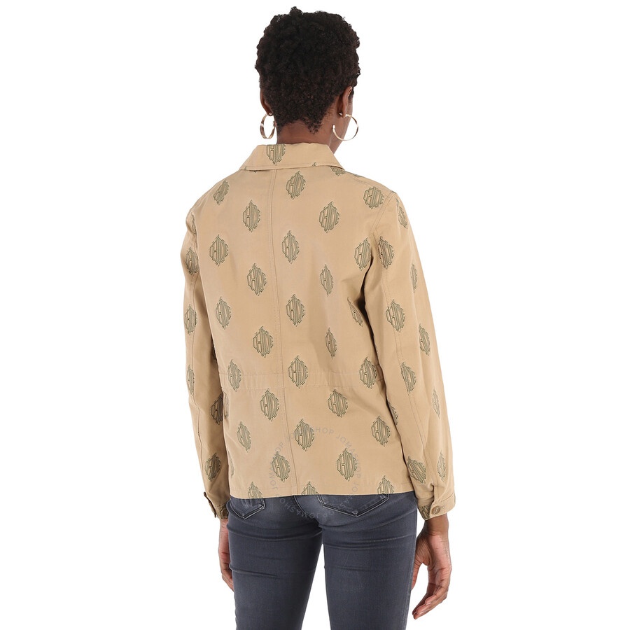 Chloe Ladies Beige Embroidered Shirt Jacket - 6