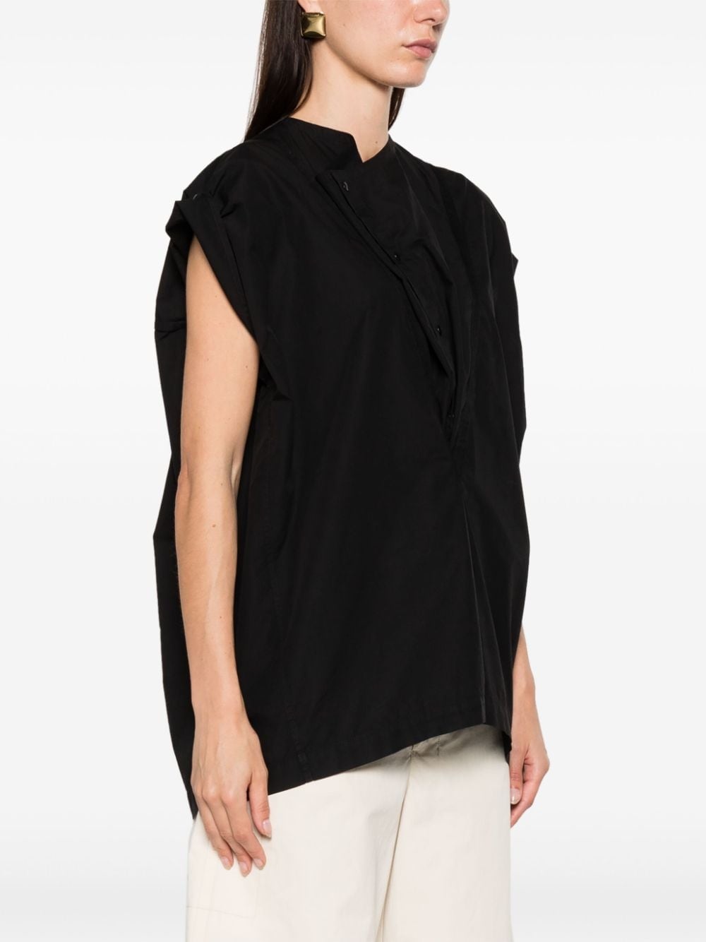 panelled sleeveless blouse - 3