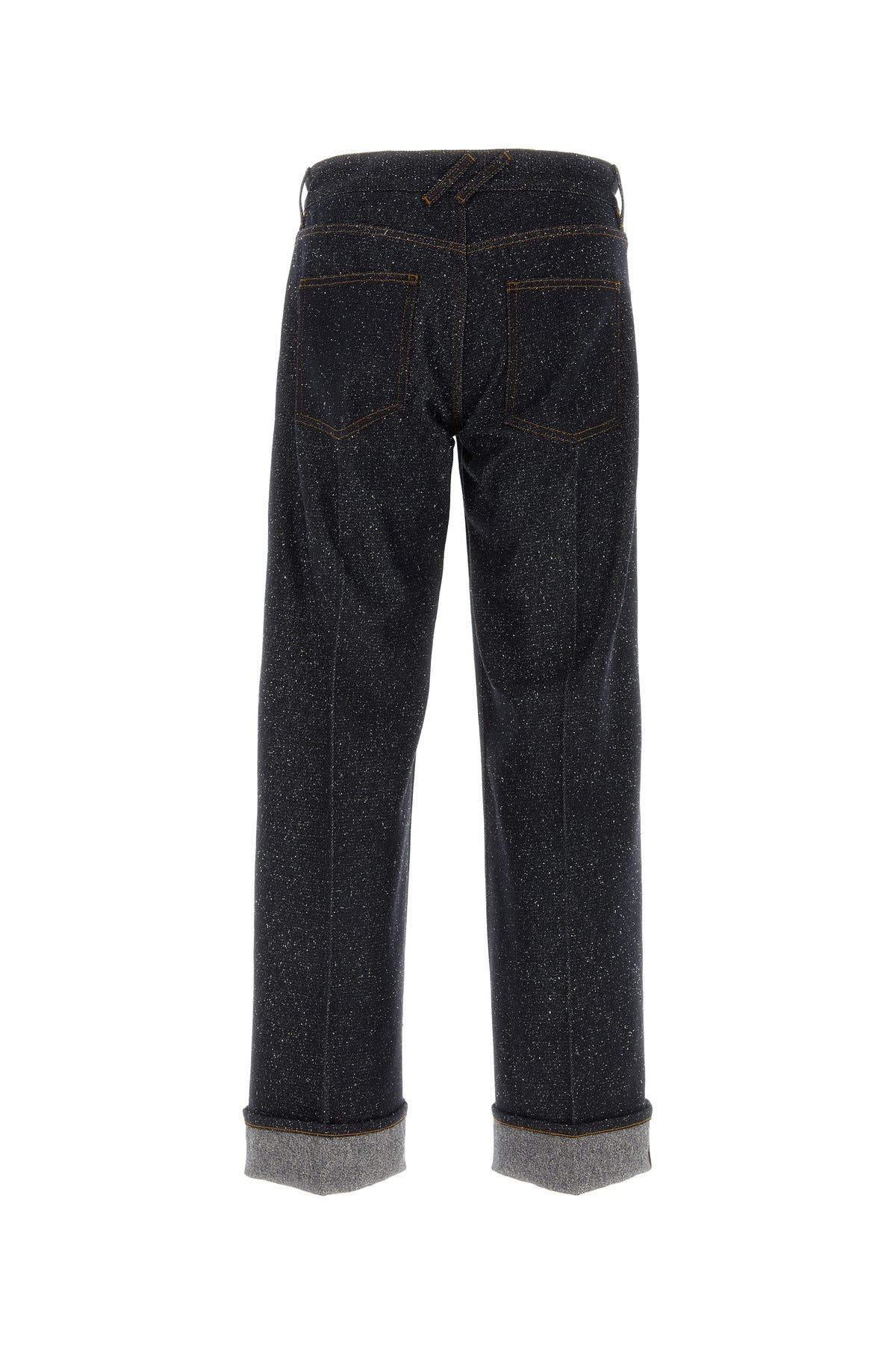 Melange blue denim jeans - 2