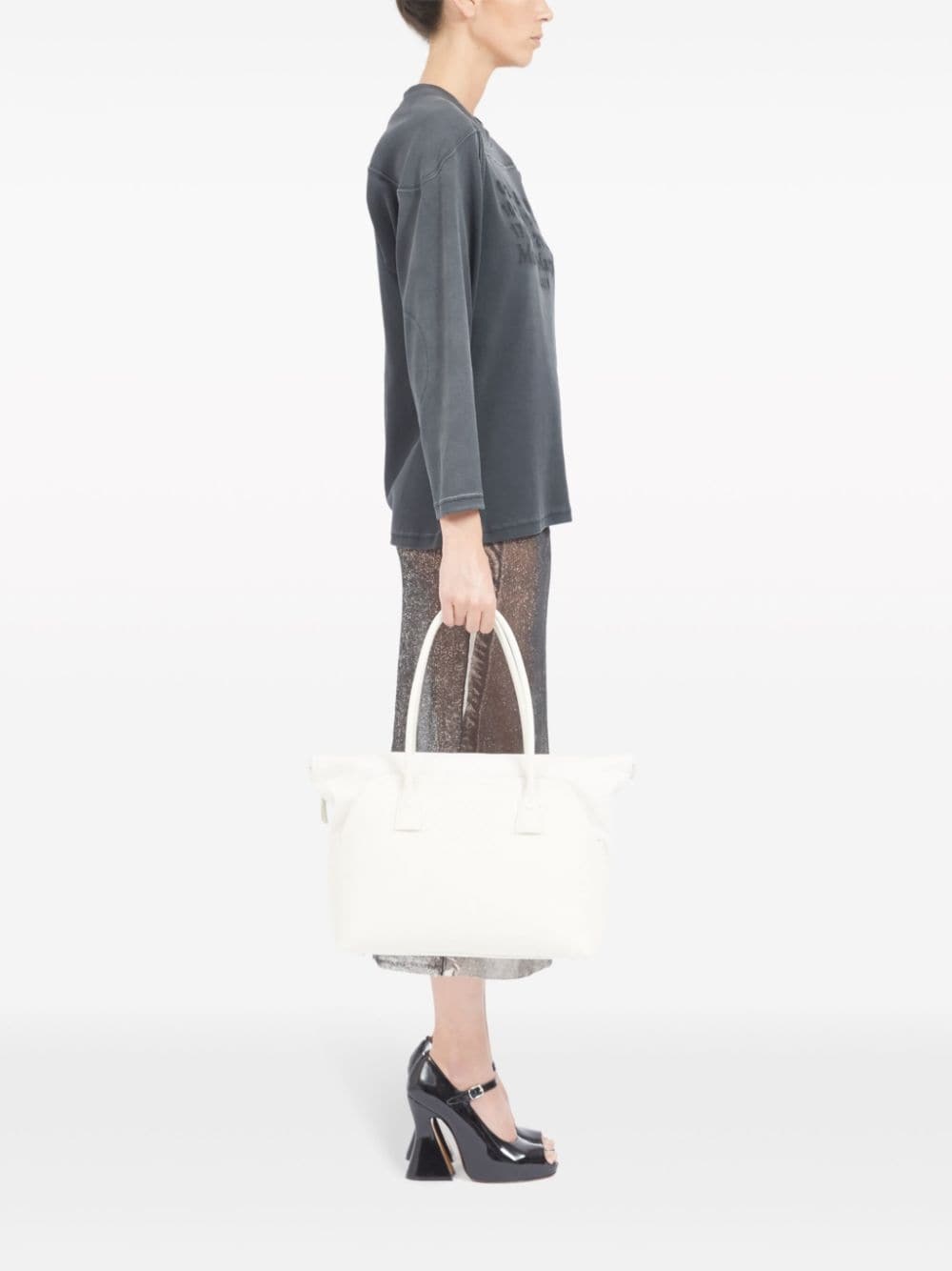 medium 5AC leather tote bag - 2