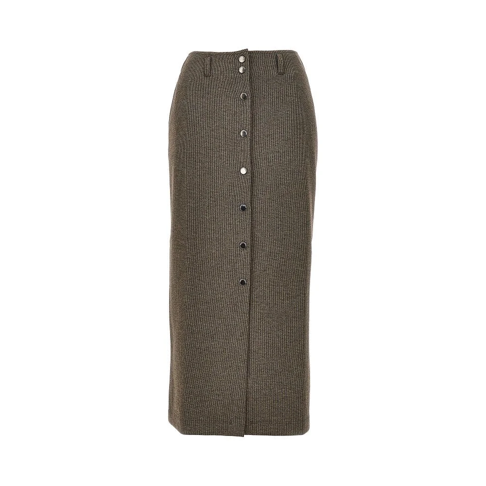 KNITTED MIDI SKIRT - 1