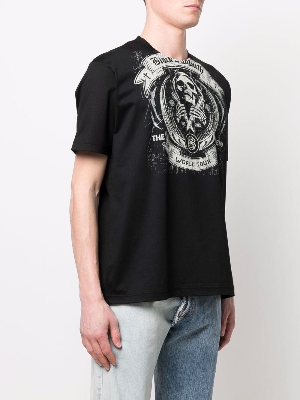 skull-print T-shirt - 3