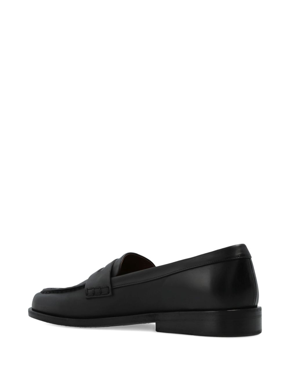 leather penny loafers - 3