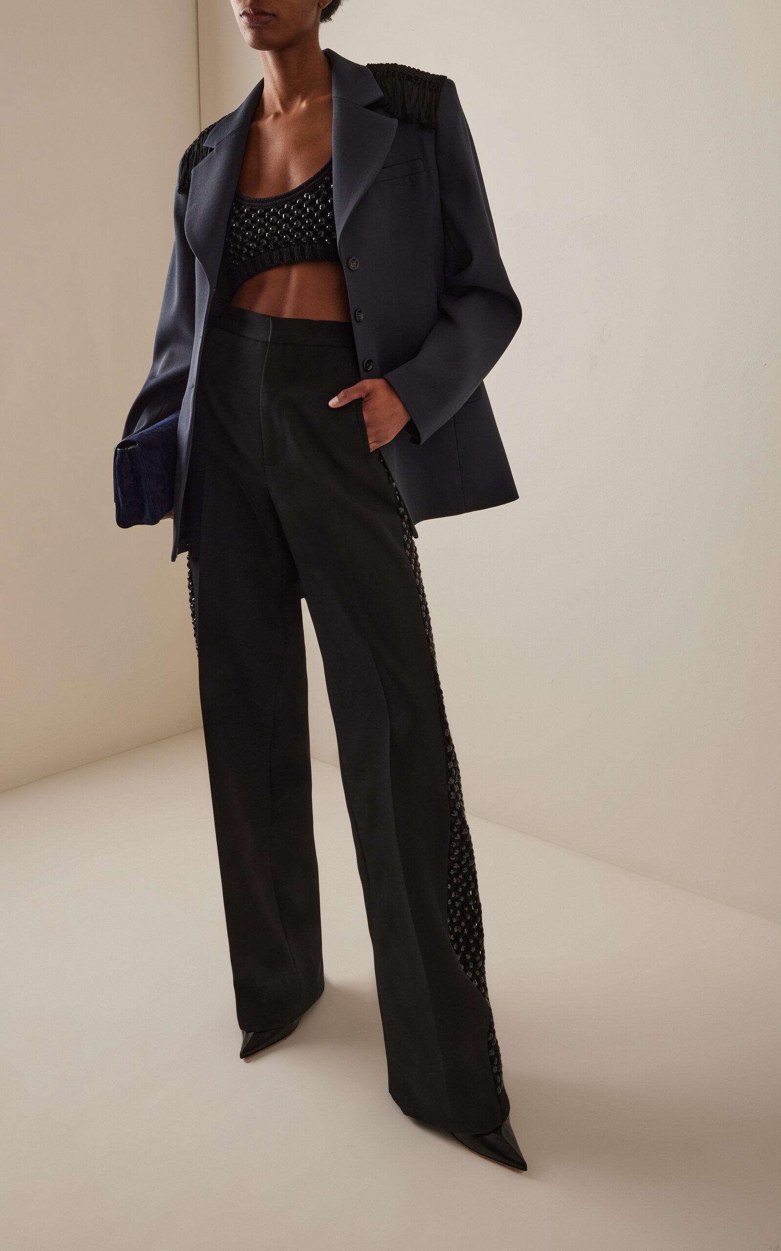 Garvey Mortimer Wool Twill Blazer navy - 3