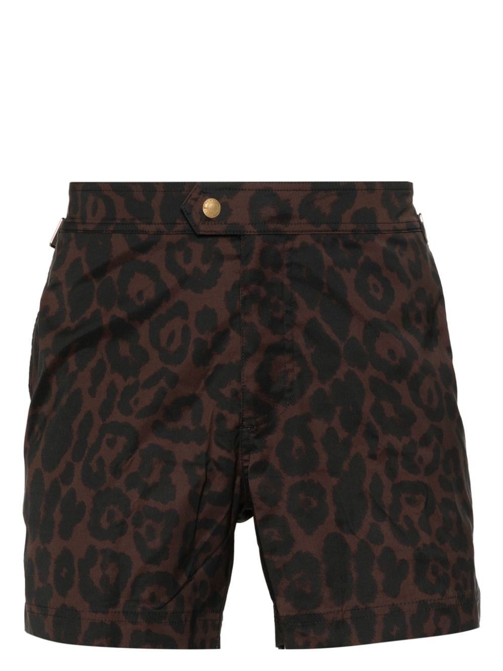 cheetah-print swim shorts - 1