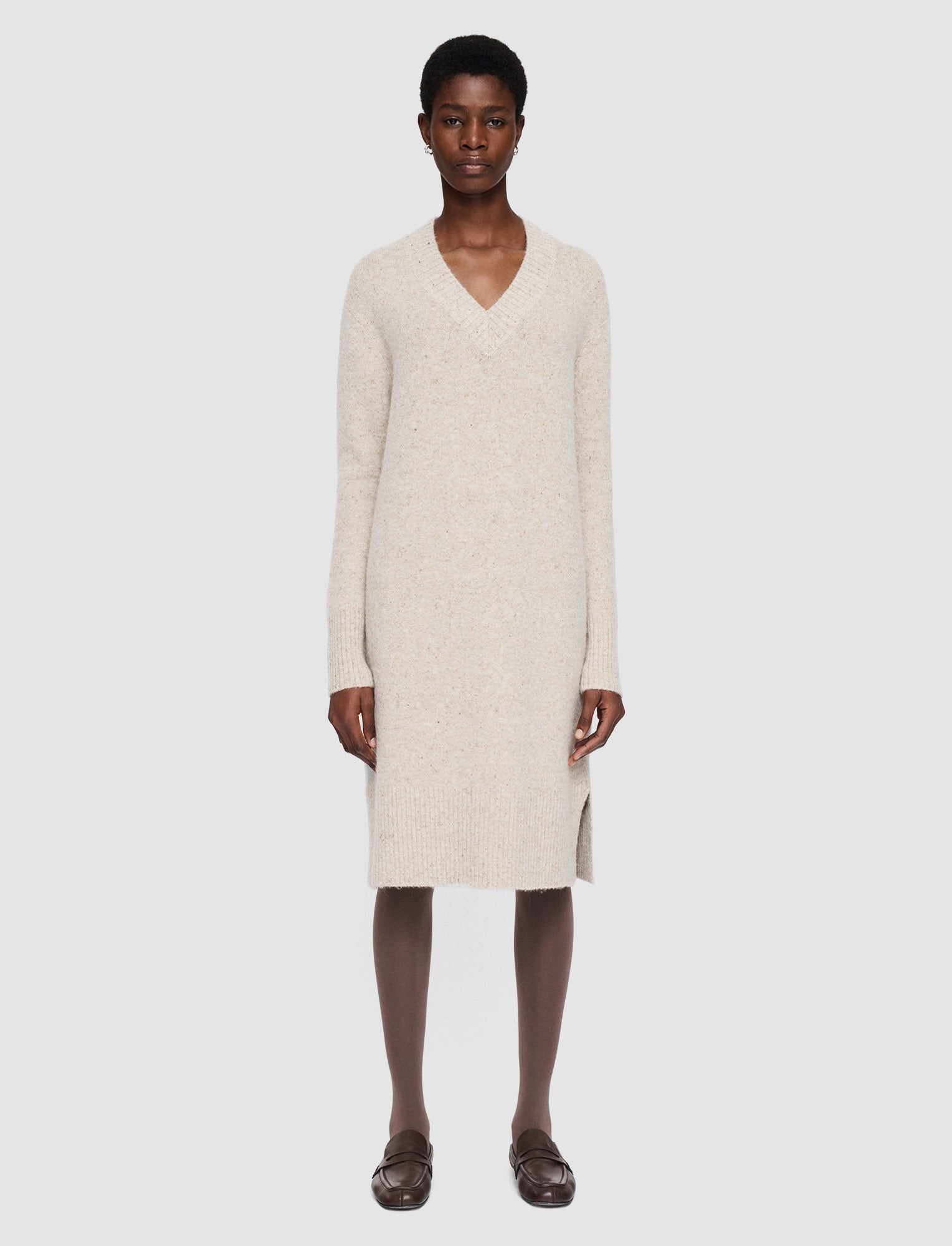 Alpaca Tweed Knit Dress - 3