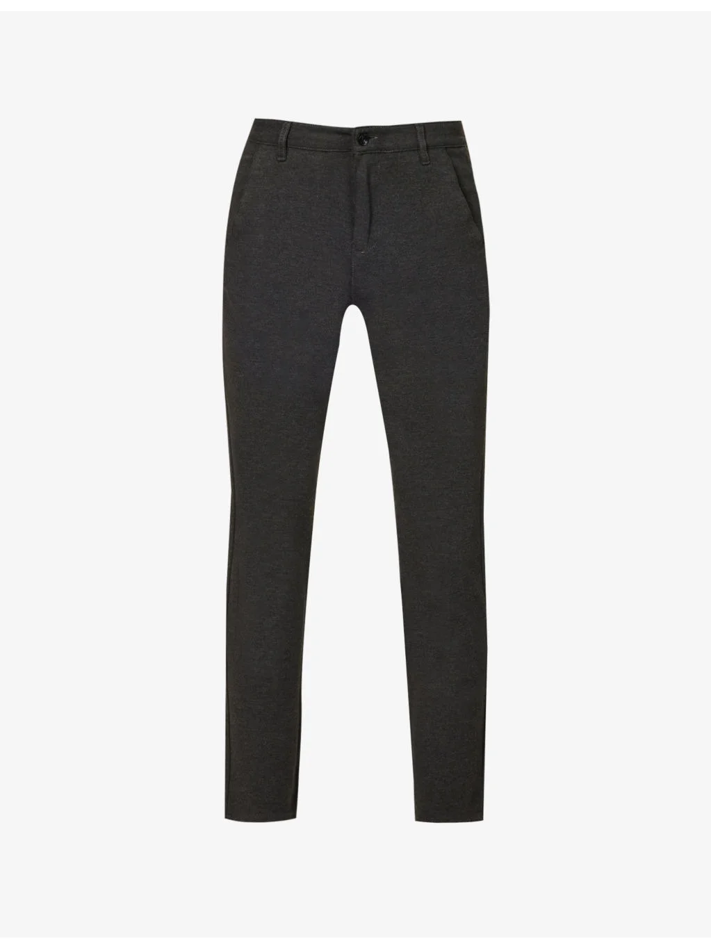 Brand-patch belt-loop regular-fit stretch-denim jeans - 1