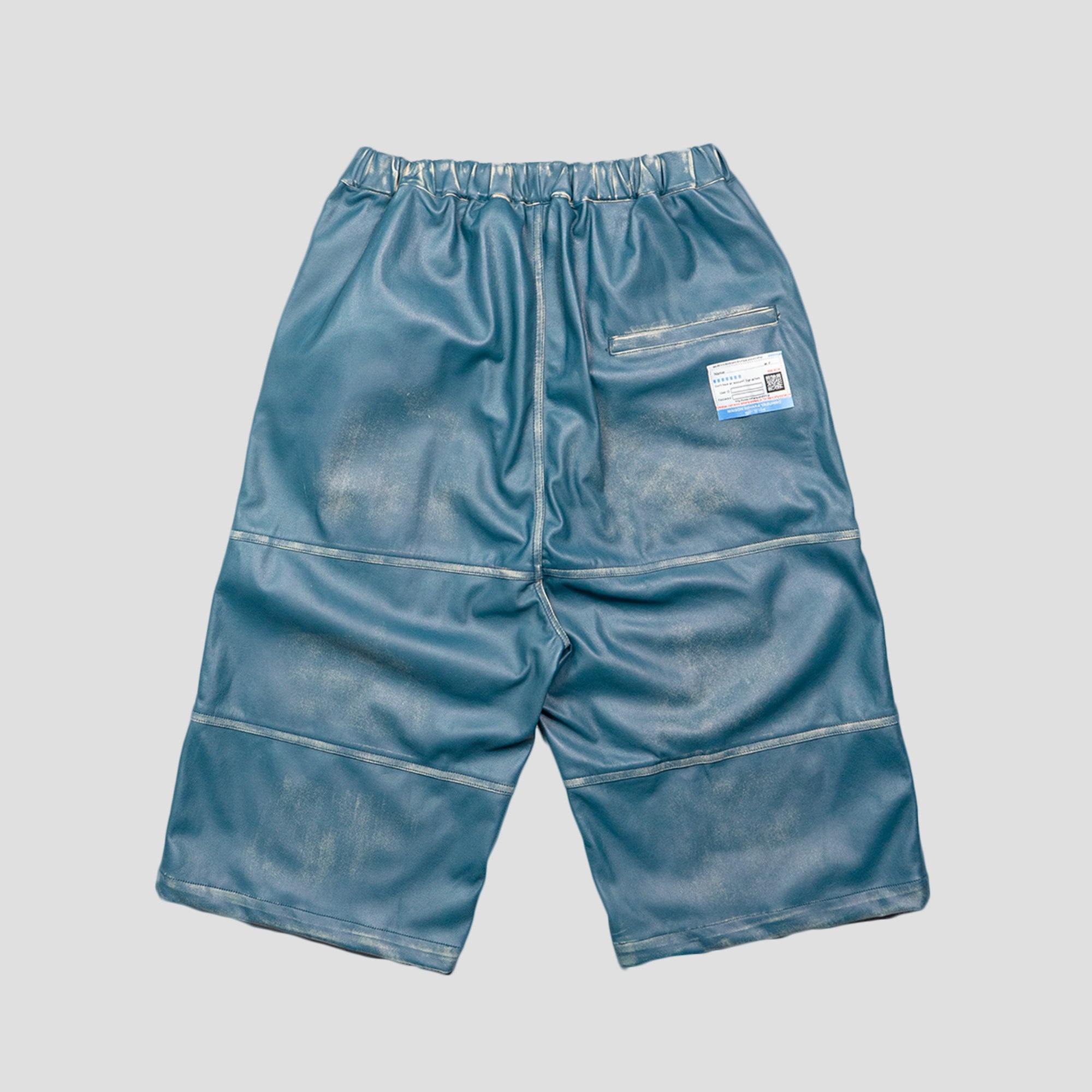 SYNTHETIC LEATHER SHORTS - 2