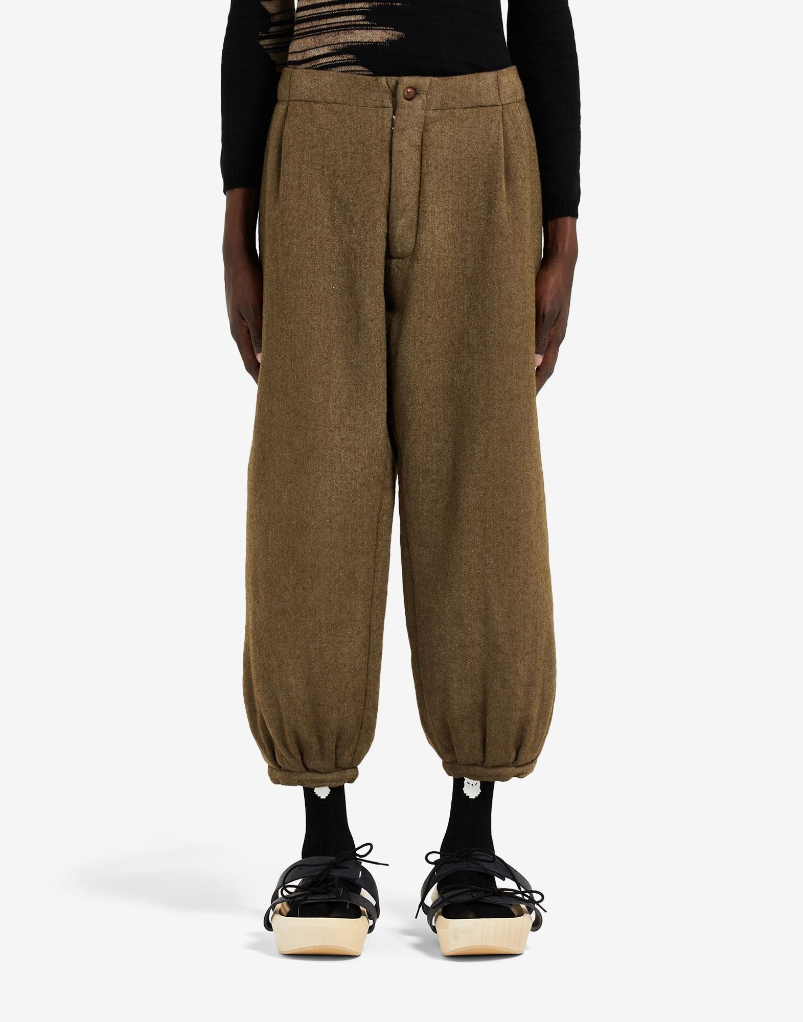 Padded wool trousers - 5