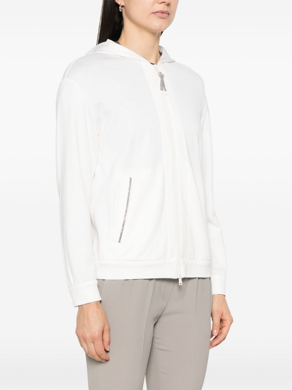 Monili-chain hoodie - 3