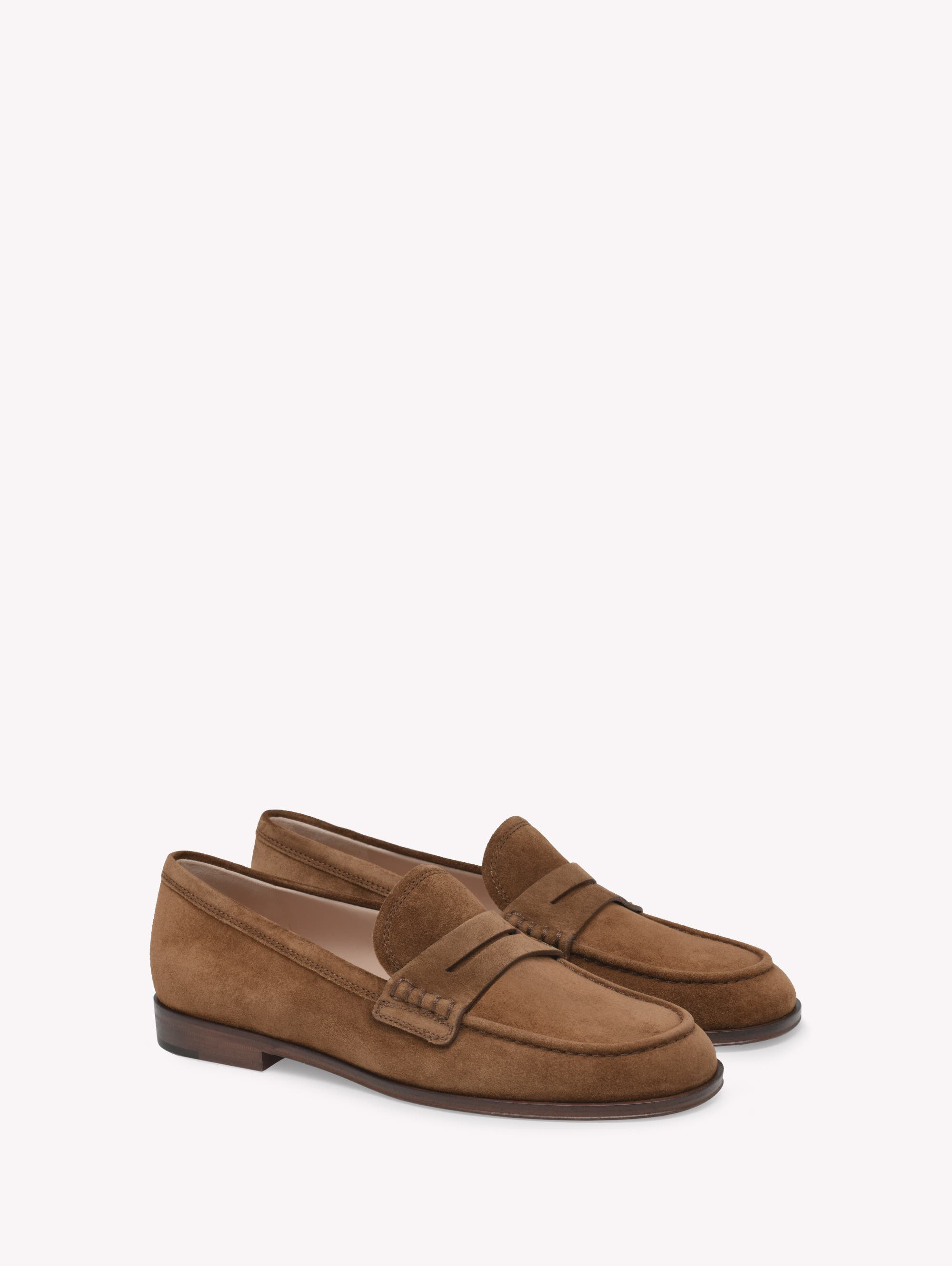Gianvito Rossi Georgie Mocassin in Brown Suede at Nordstrom - 1