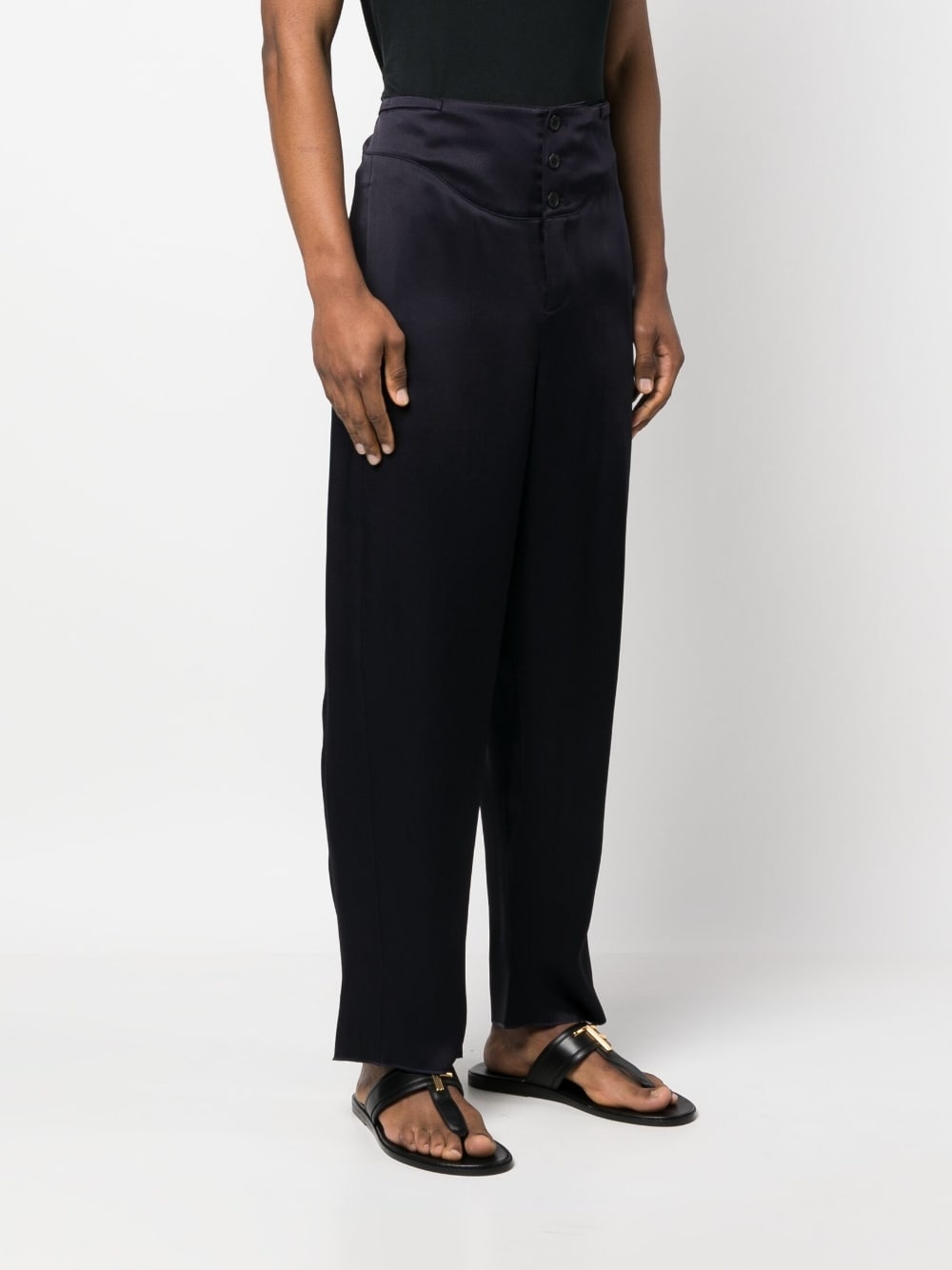silk tailored trousers - 3