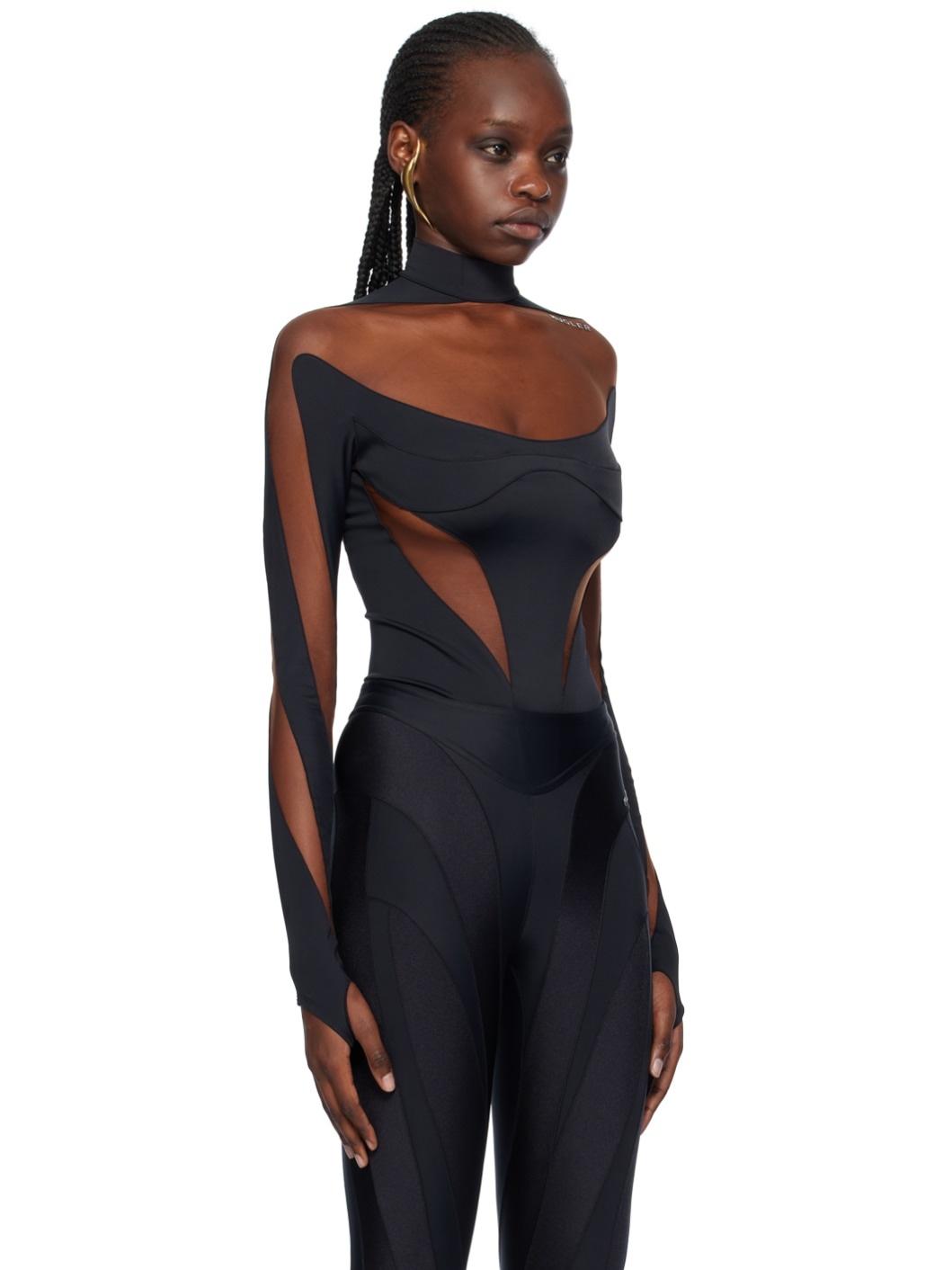 Black Illusion Bodysuit - 2
