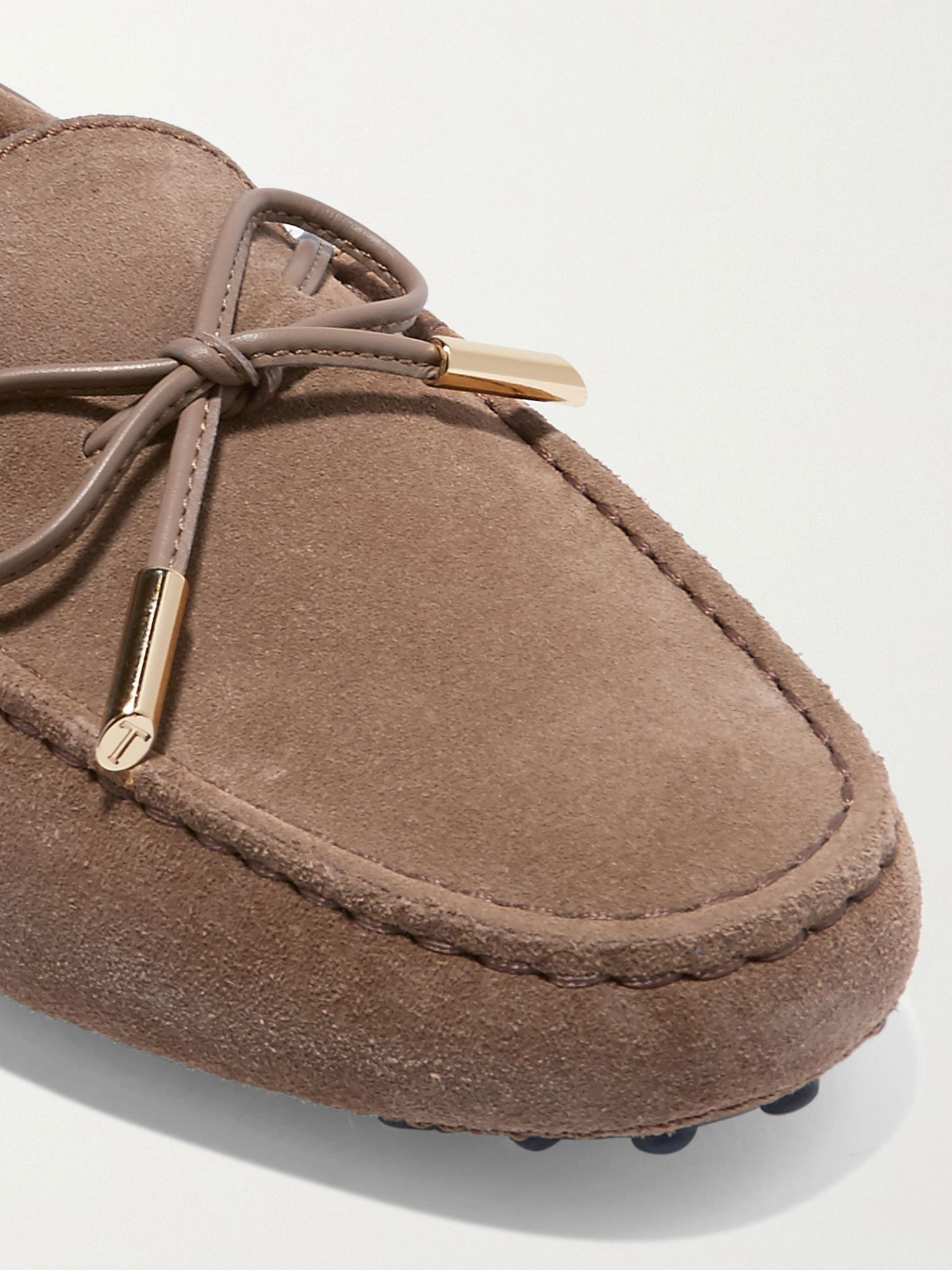 Gommino suede boat shoes Beige - 4