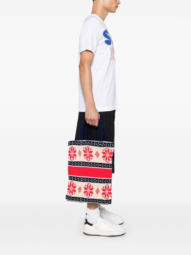 Comme des Garçons SHIRT knitted tote bag outlook