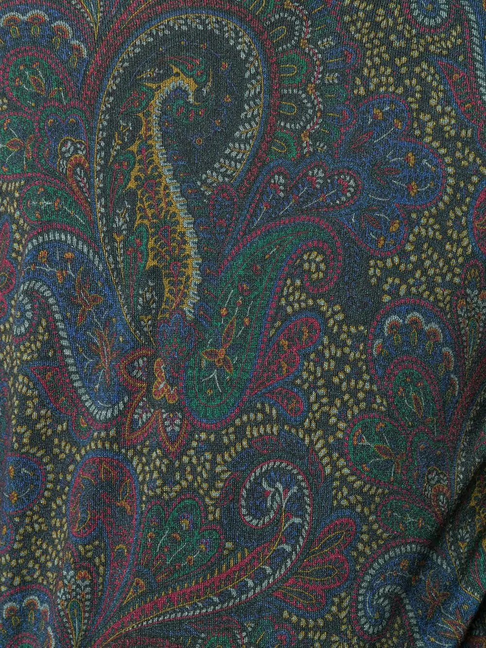 paisley silk-cashmere knit jumper - 5