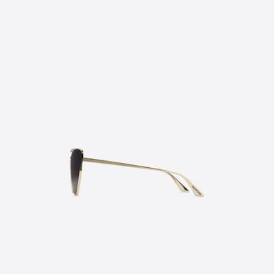 BALENCIAGA Shield 2.0 Cat Sunglasses  in Gold outlook