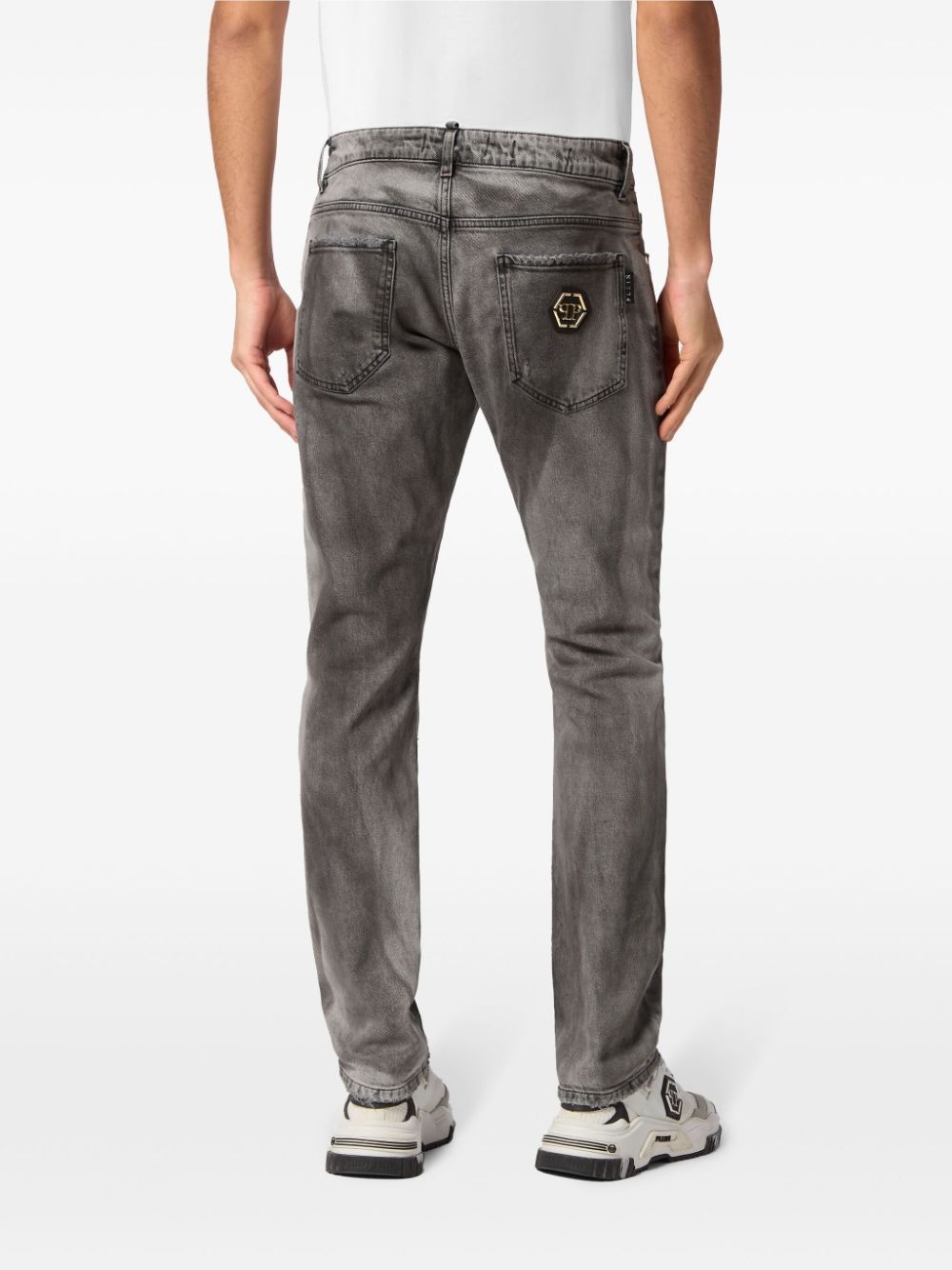 low-rise straight-leg jeans - 3