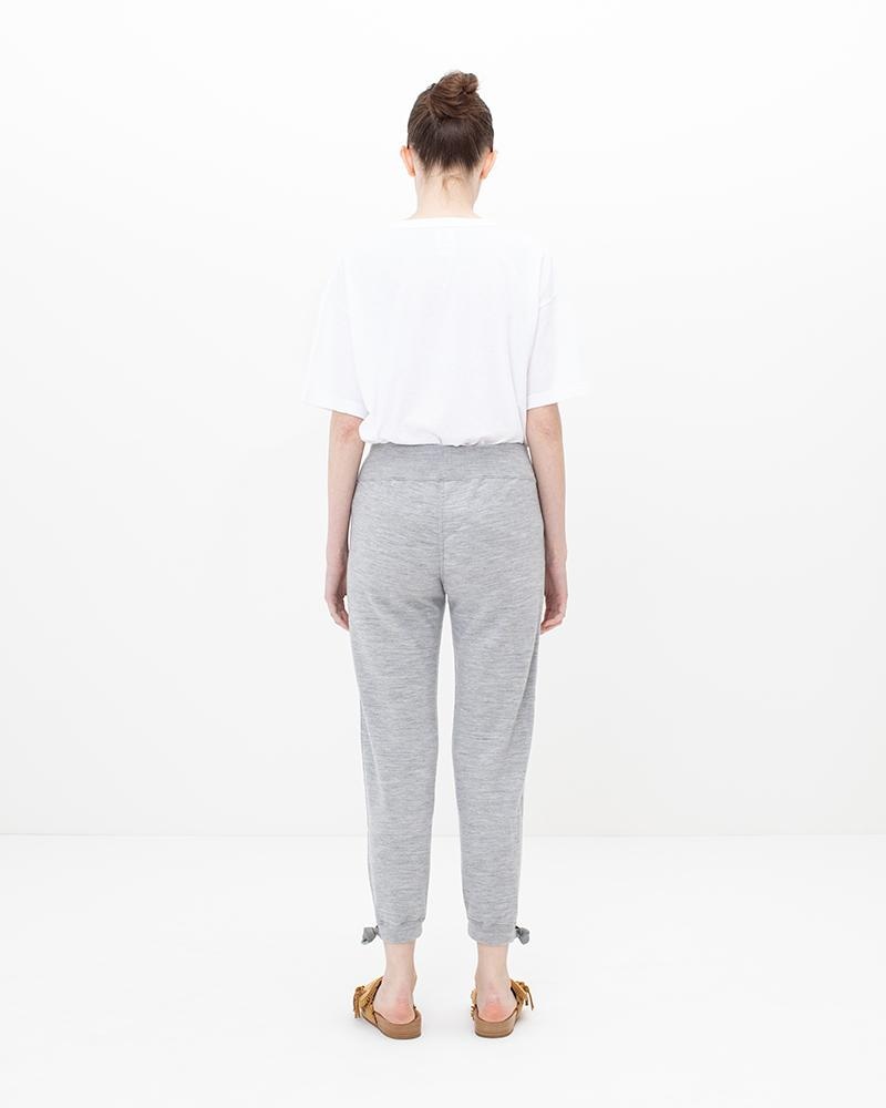 WOOL SWEAT PANTS (SUPERFINE) W GREY - 3