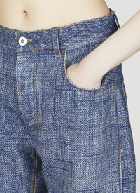 Bottega Veneta Denim Print Pants | lncc | REVERSIBLE