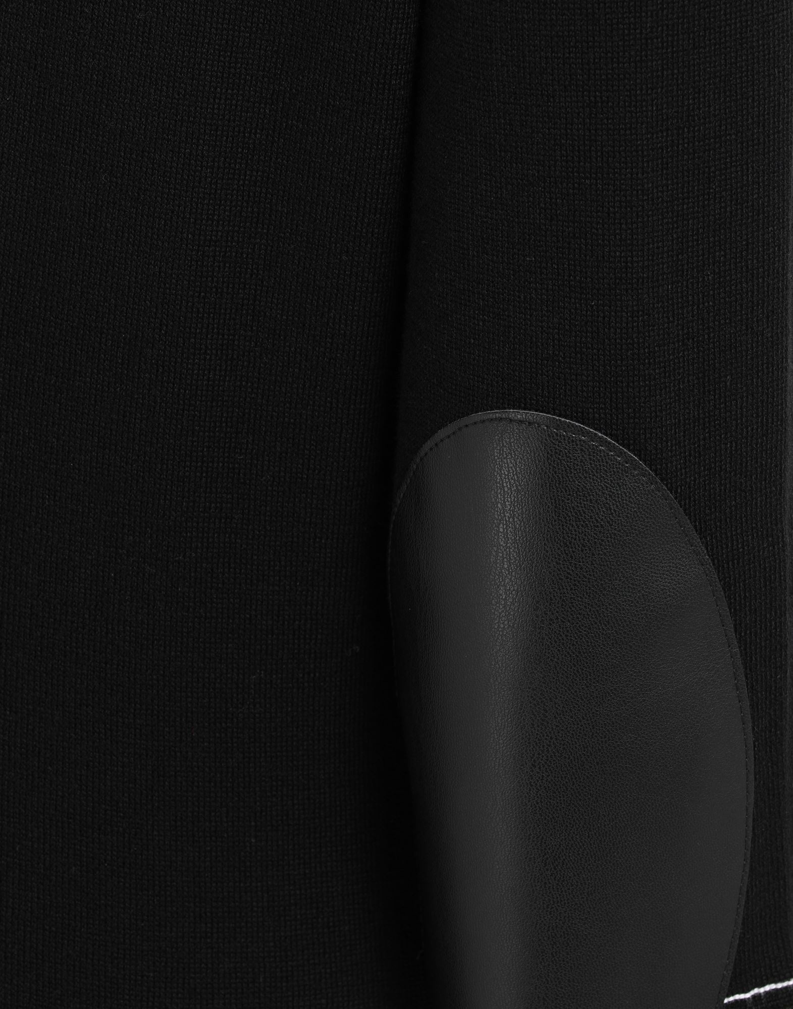 Cropped elbow patch sweater - 6