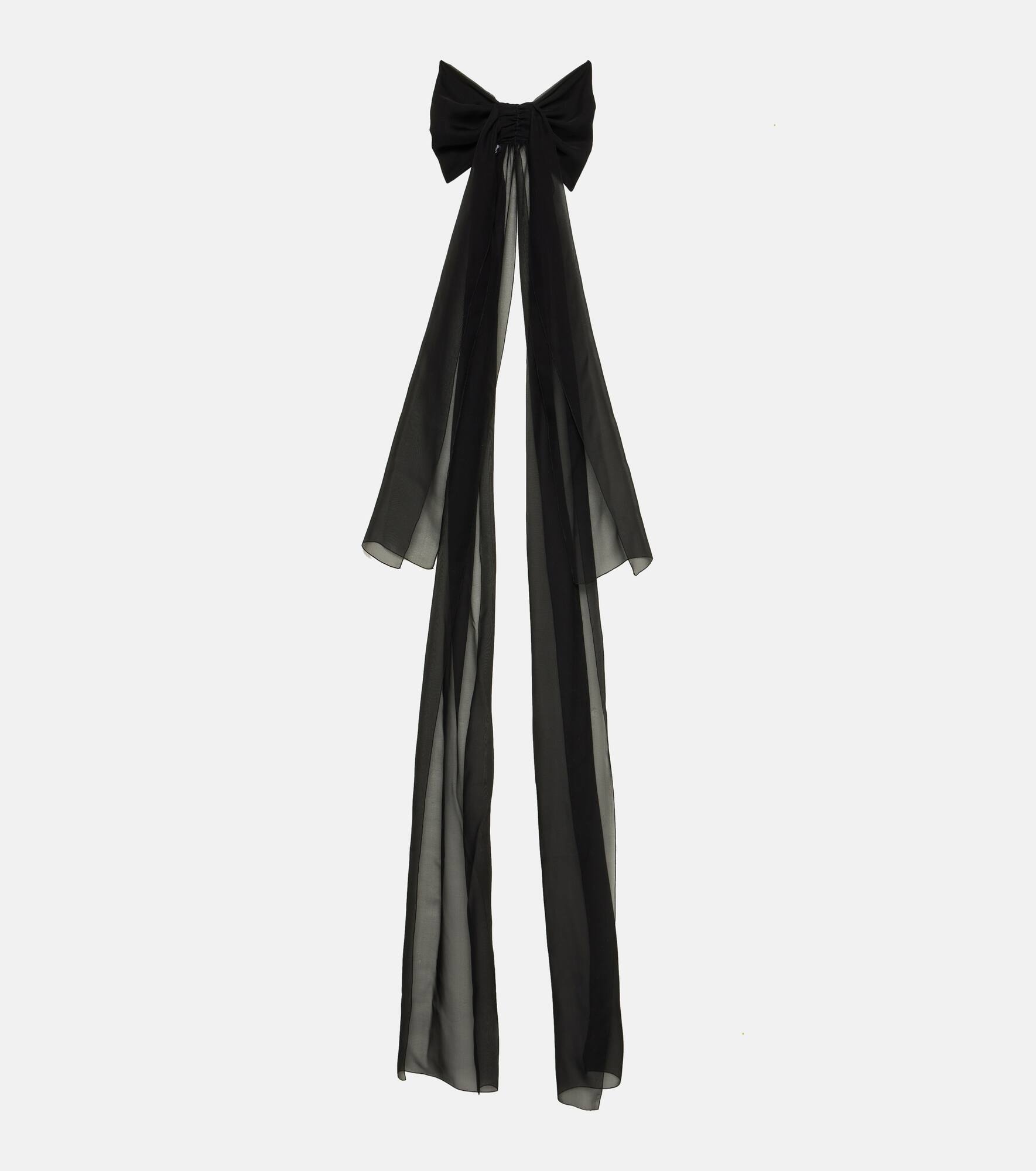 Printed silk chiffon scarf - 5