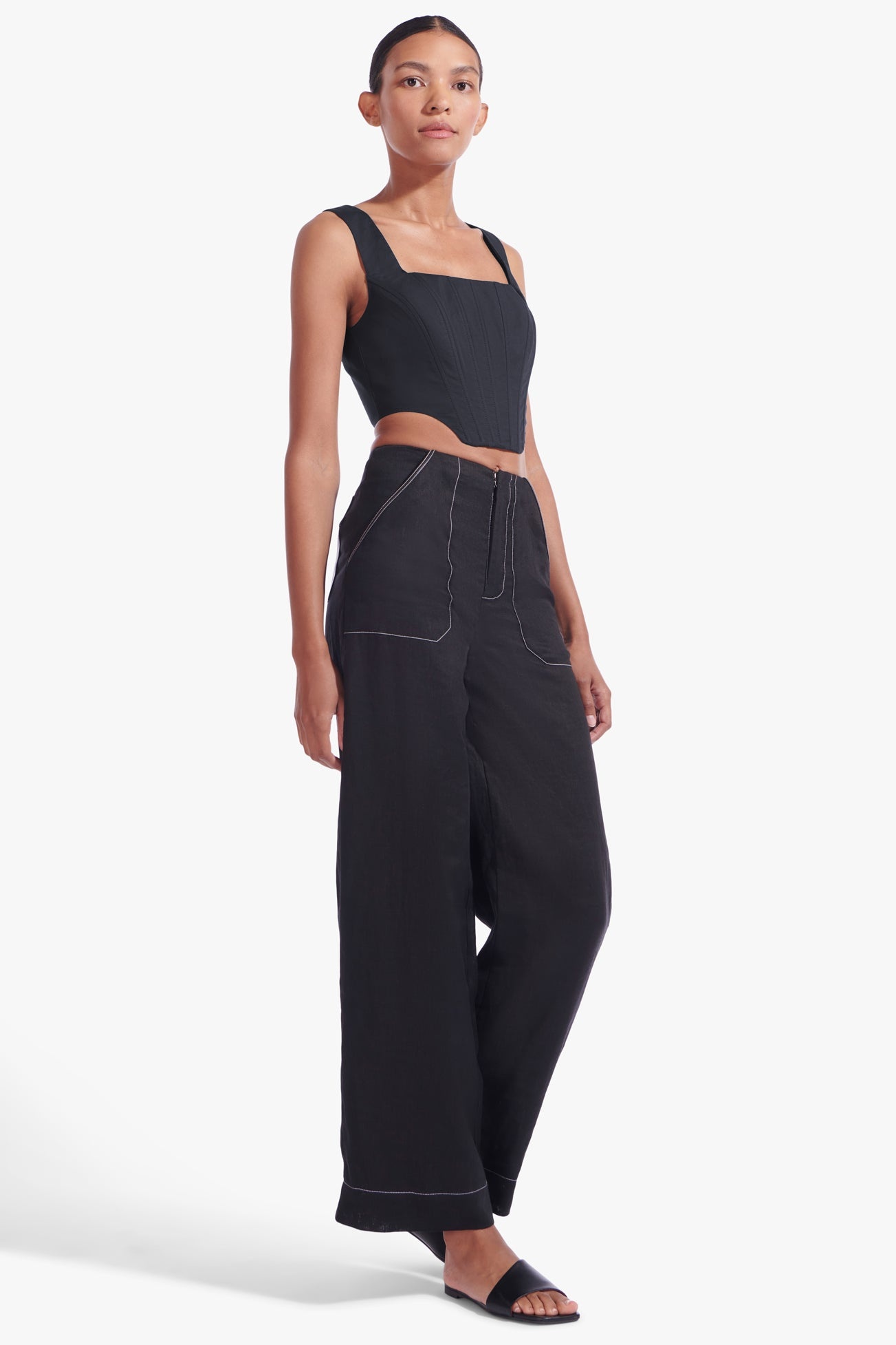 STAUD ALICE TOP | BLACK - 4